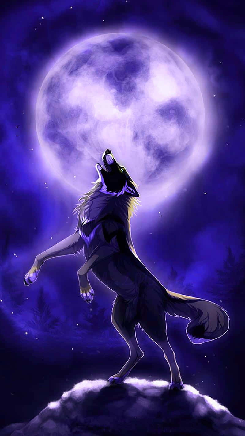 Mystical_ Moonlit_ Wolf_ Howl Background
