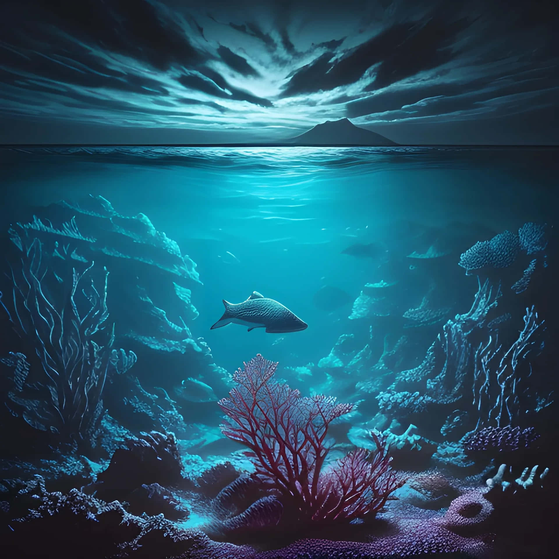 Mystical_ Ocean_ Depths Background
