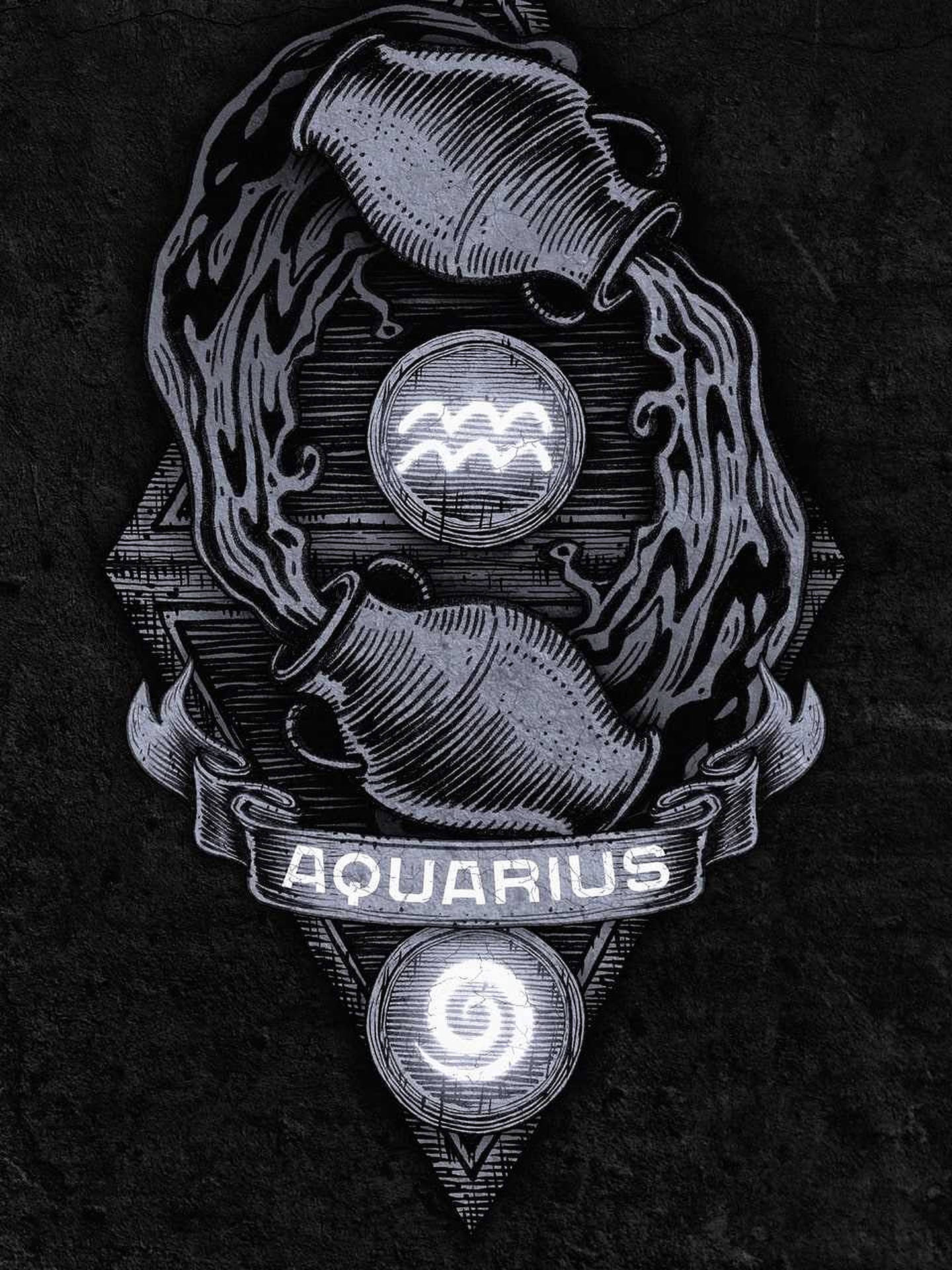 Mystical Portrait Of Aquarius