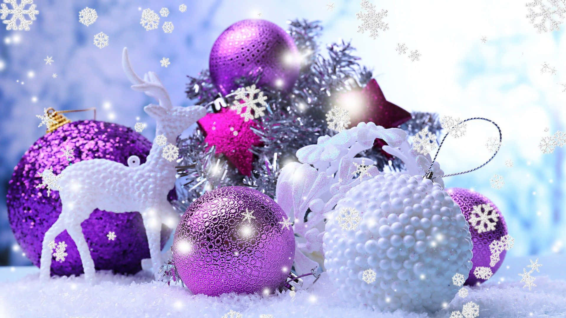 Mystical Purple Holiday Brilliance Background