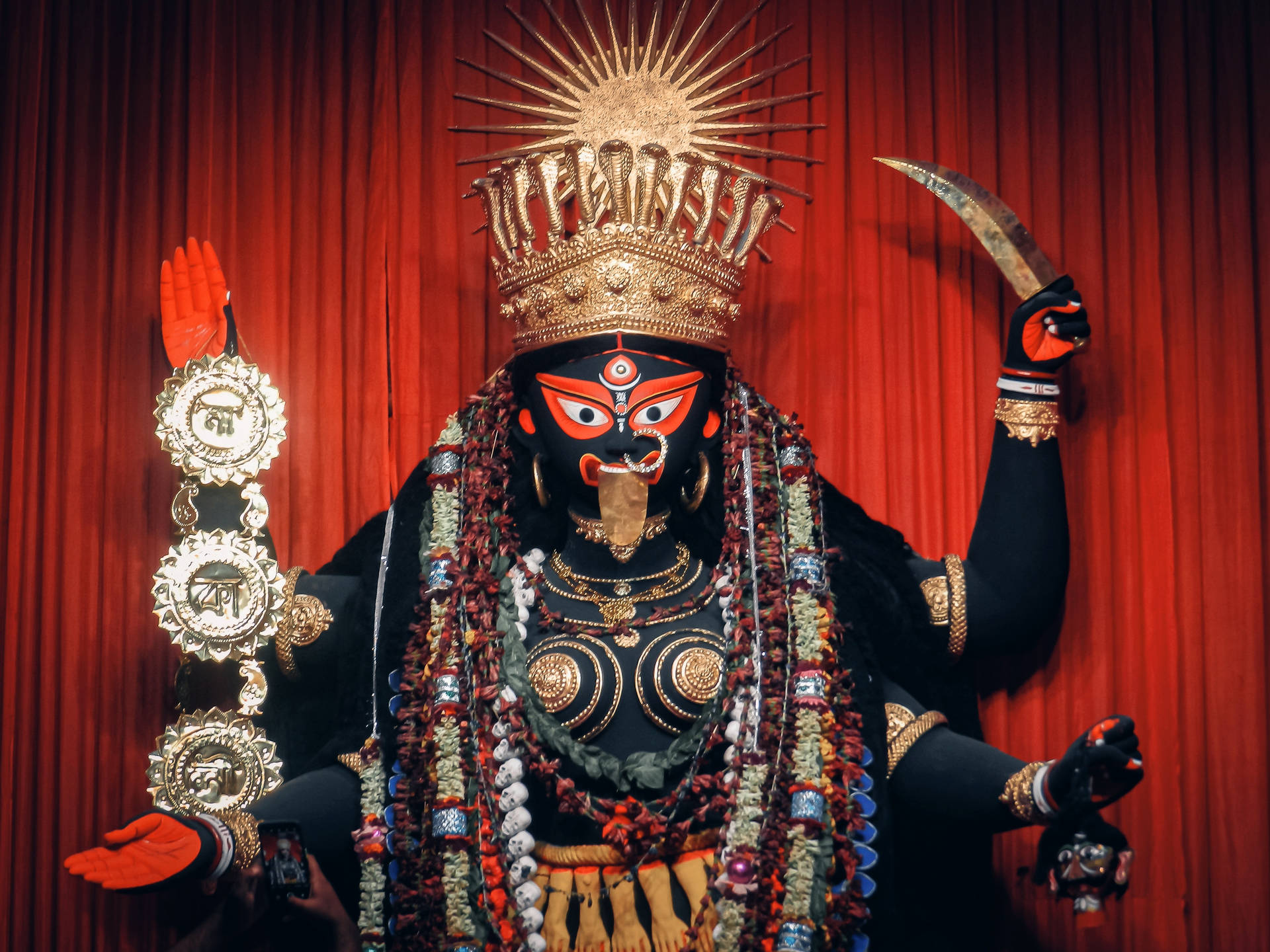 Mystical Representation Of Goddess Kali