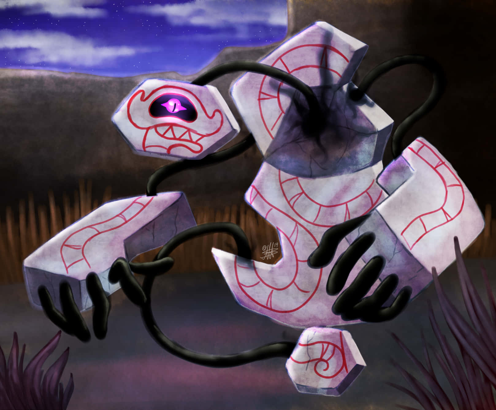 Mystical Runerigus In Action Background