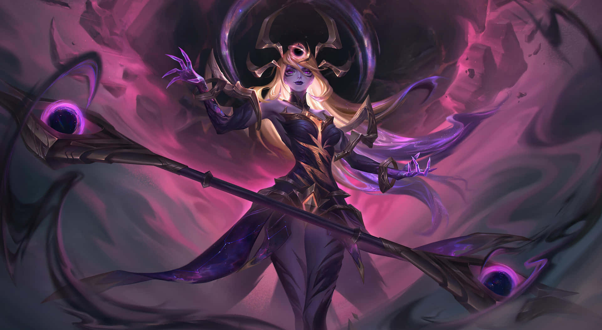 Mystical Sorceress Artwork Background