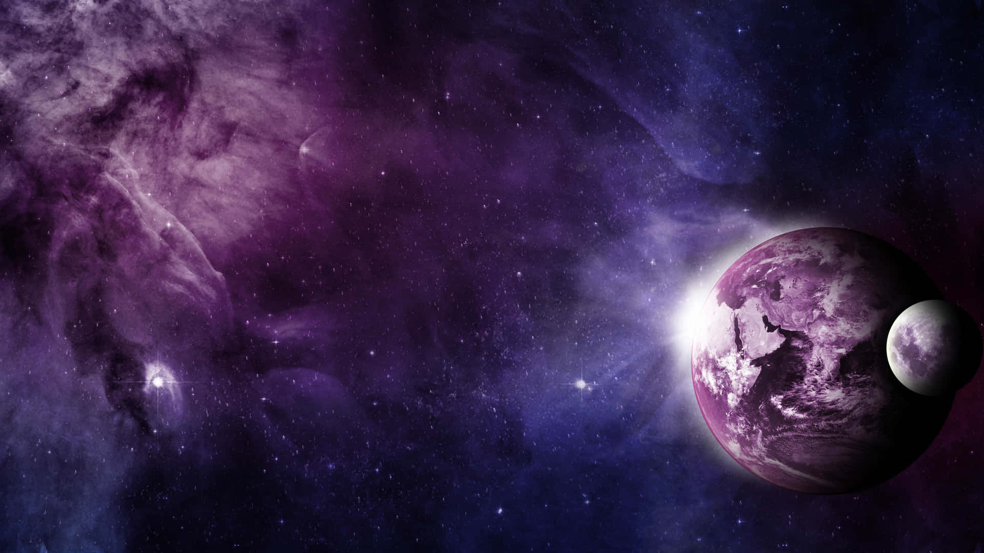 Mystical_ Space_ Scene_with_ Planets_and_ Nebula Background