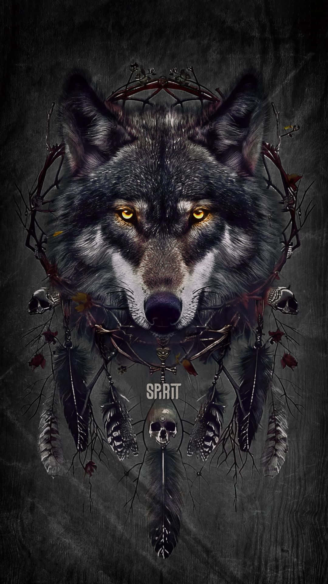 Mystical_ Spirit_ Wolf_ Artwork Background