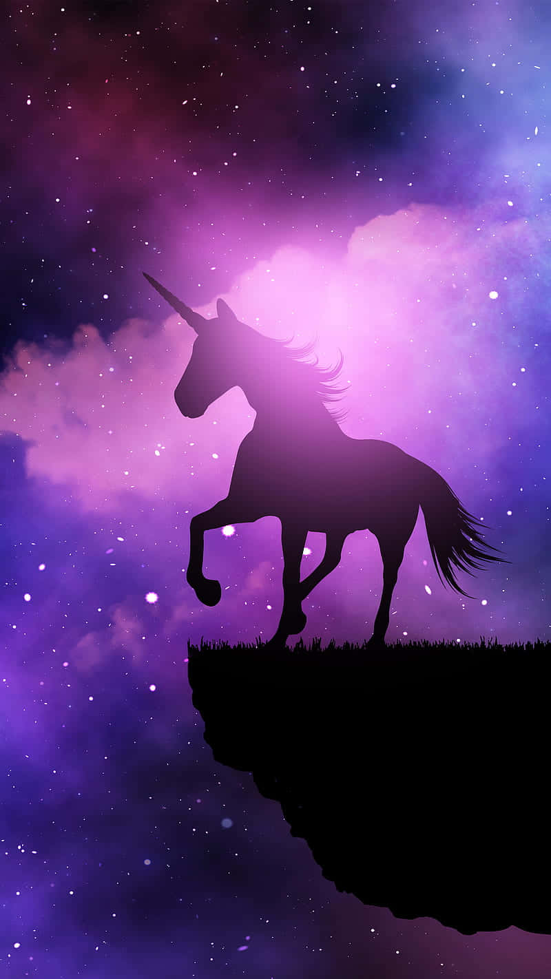 Mystical_ Unicorn_ Silhouette Background