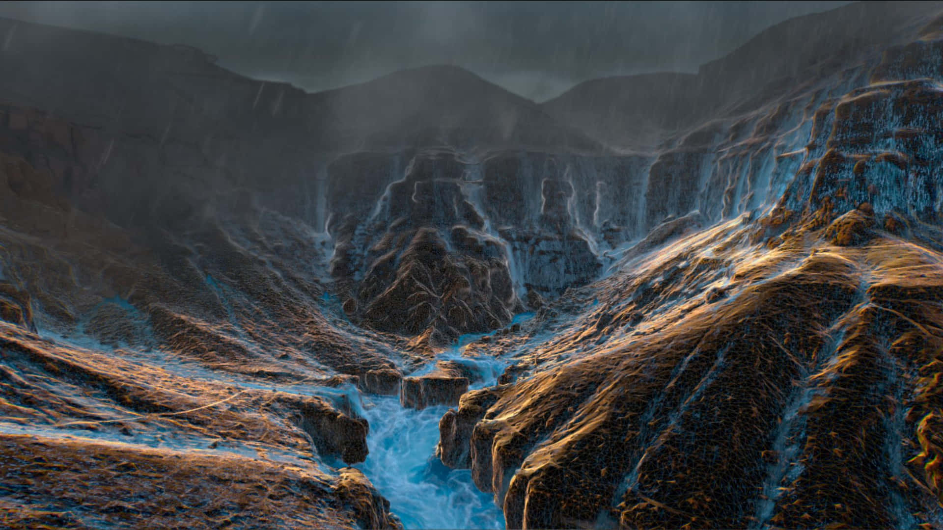 Mystical_ Valley_ River_ Flow Background