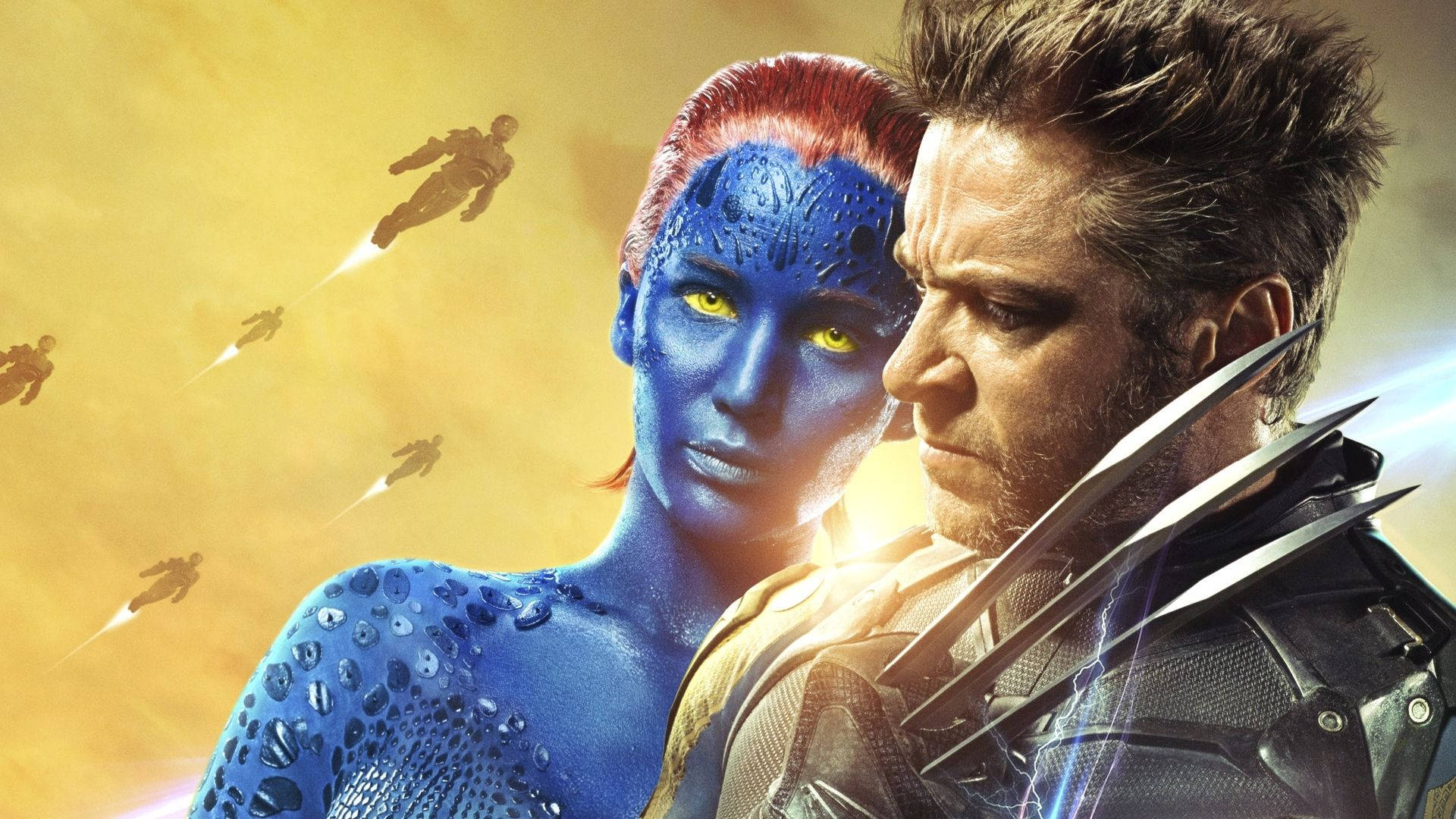 Mystique Behind Wolverine