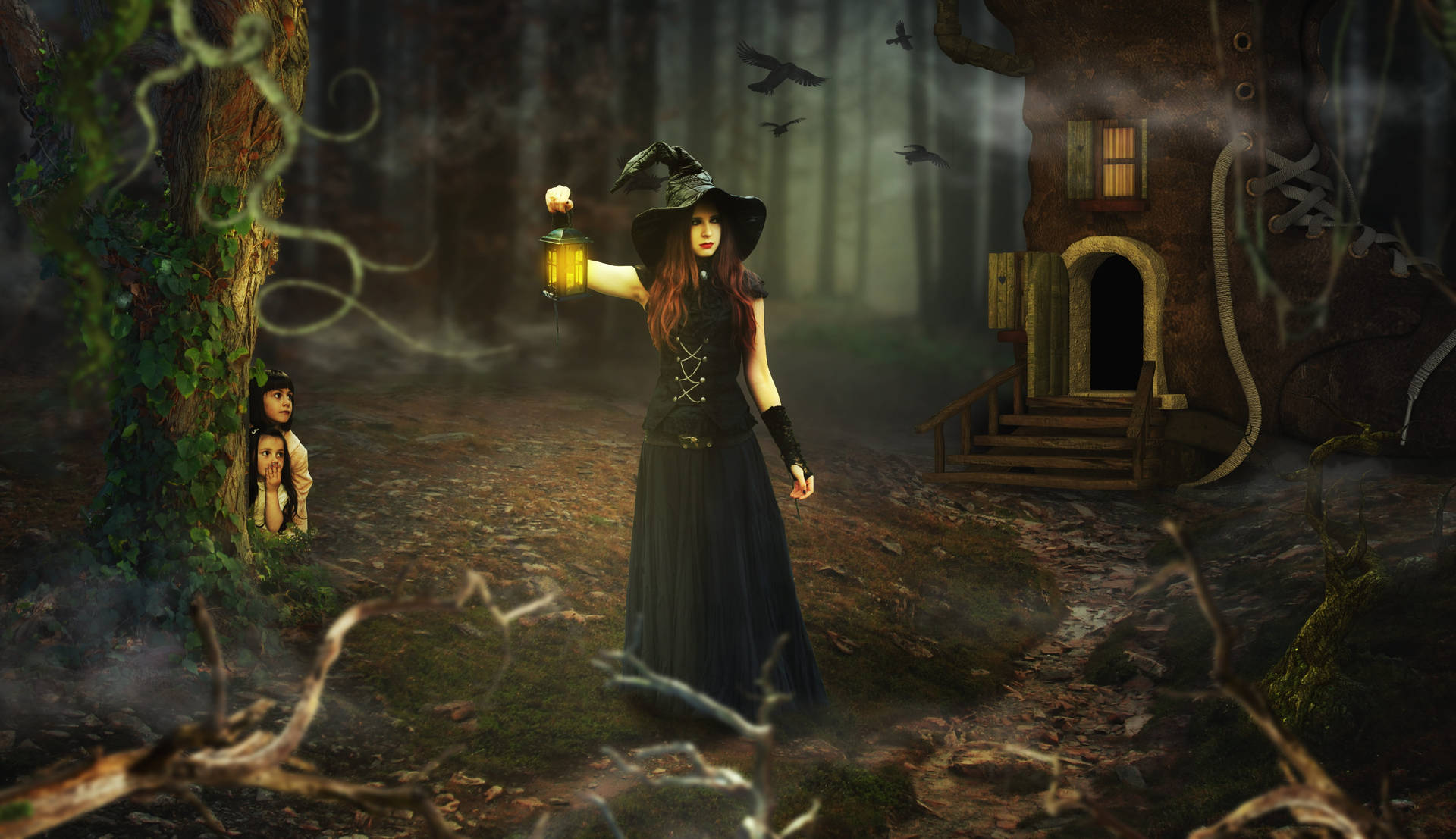 Mythical Creature Black Witch