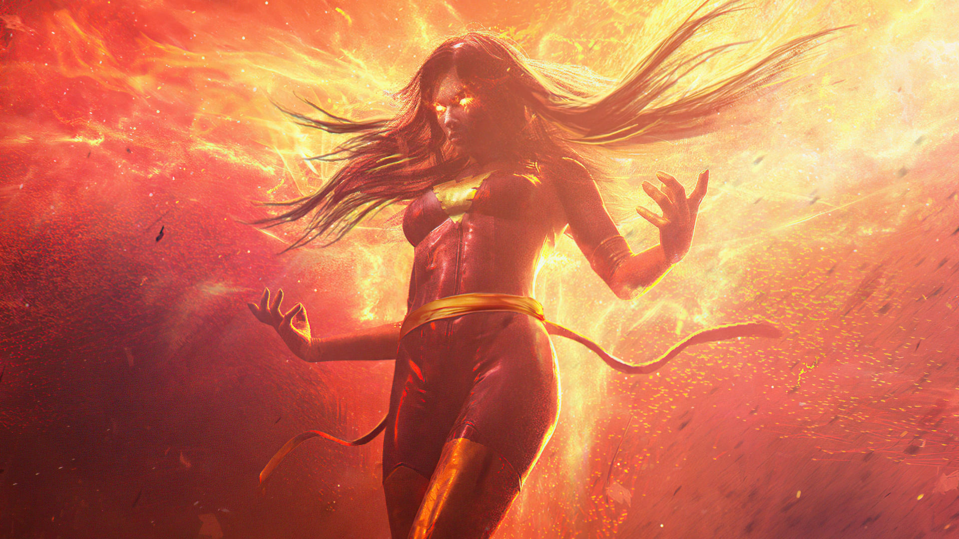 Mythical Jean Grey Background
