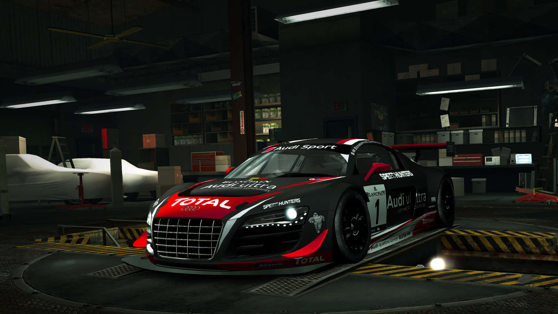 N F S World Audi R8 Garage Scene Background