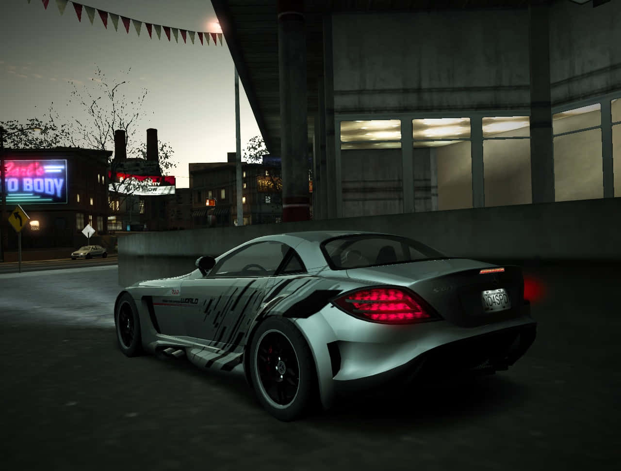 N F S World Nighttime Racing Scene Background