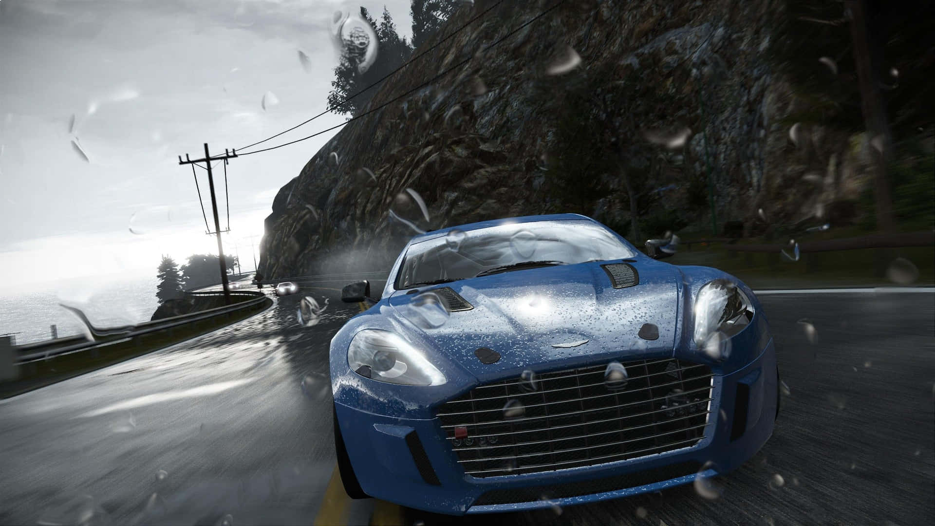 N F S World Rainy Race Screenshot Background