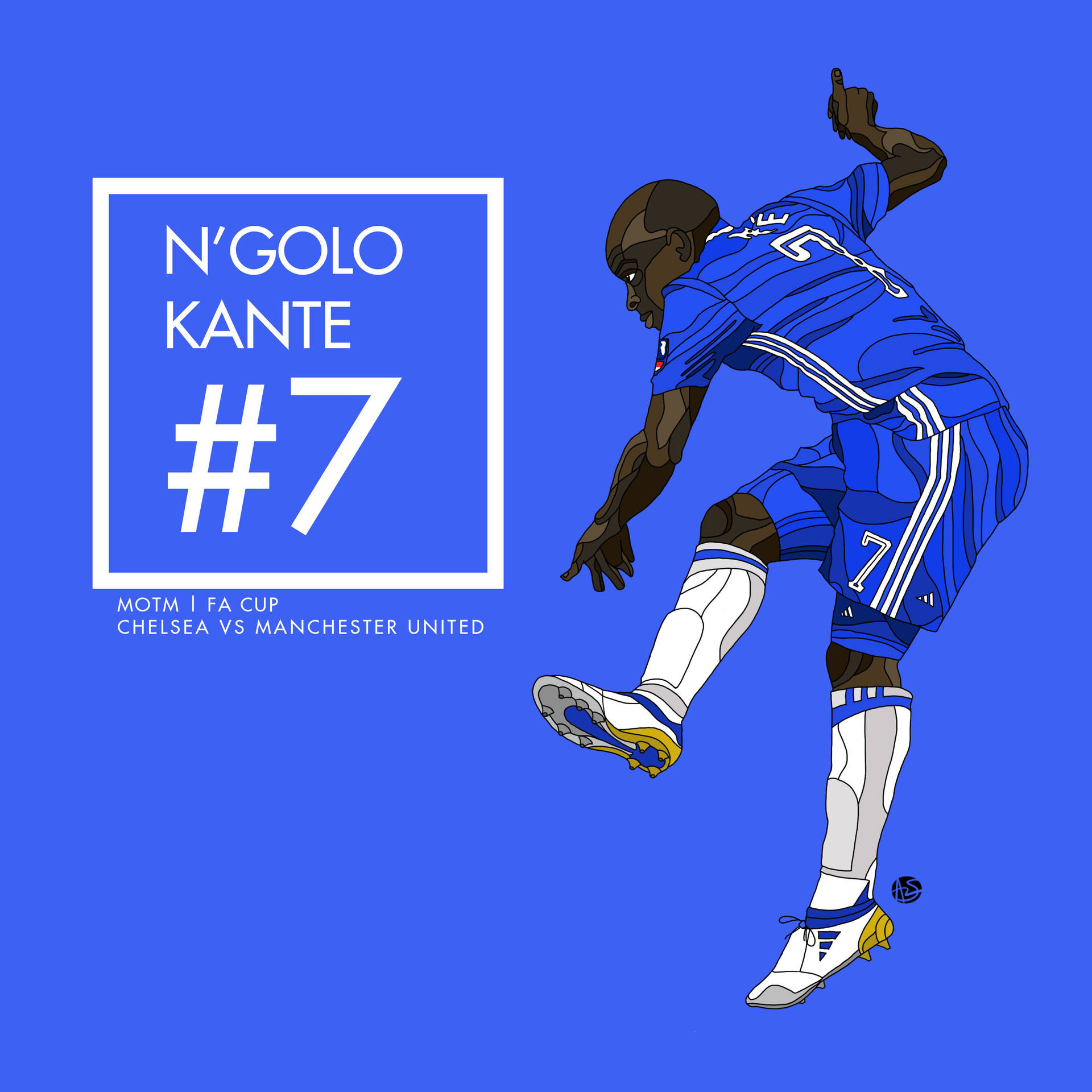 N'golo Kante Chelsea Vs Manchester United Game