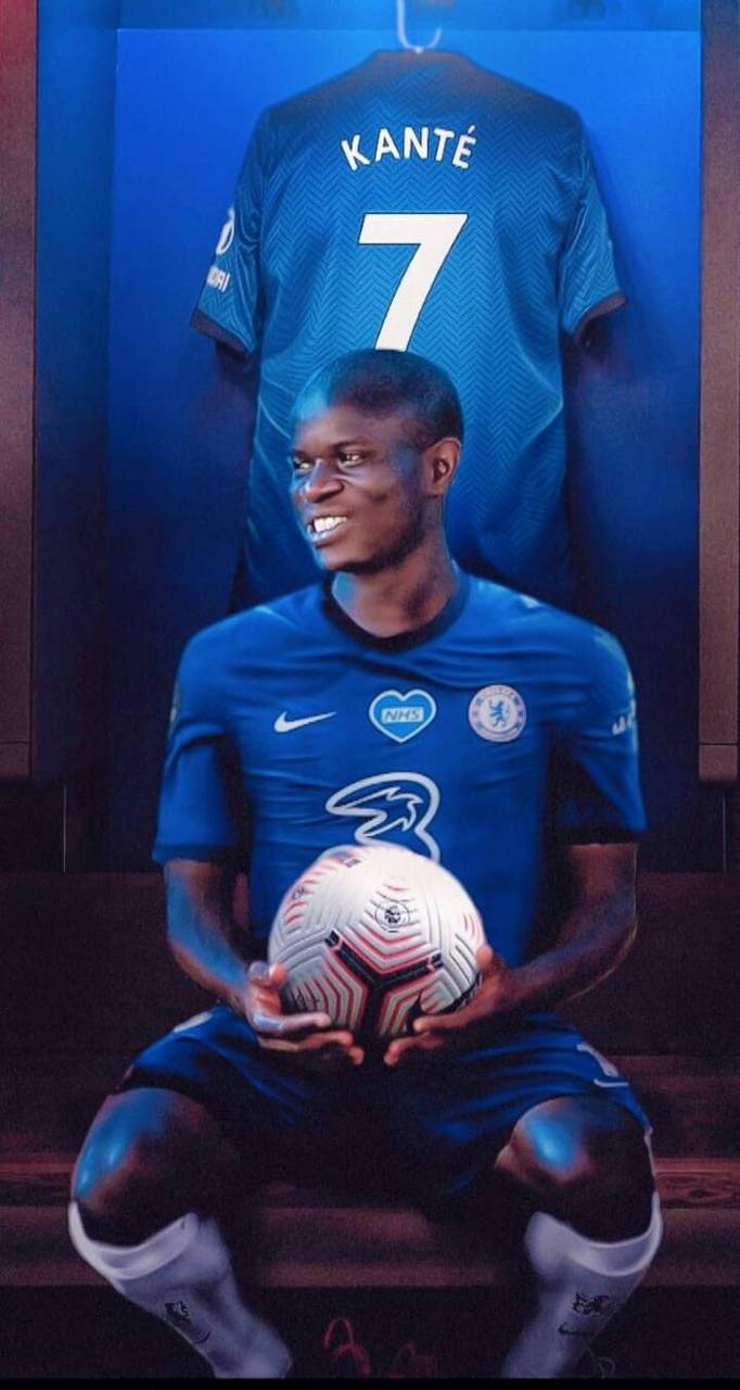 N'golo Kante In Front Of Jersey