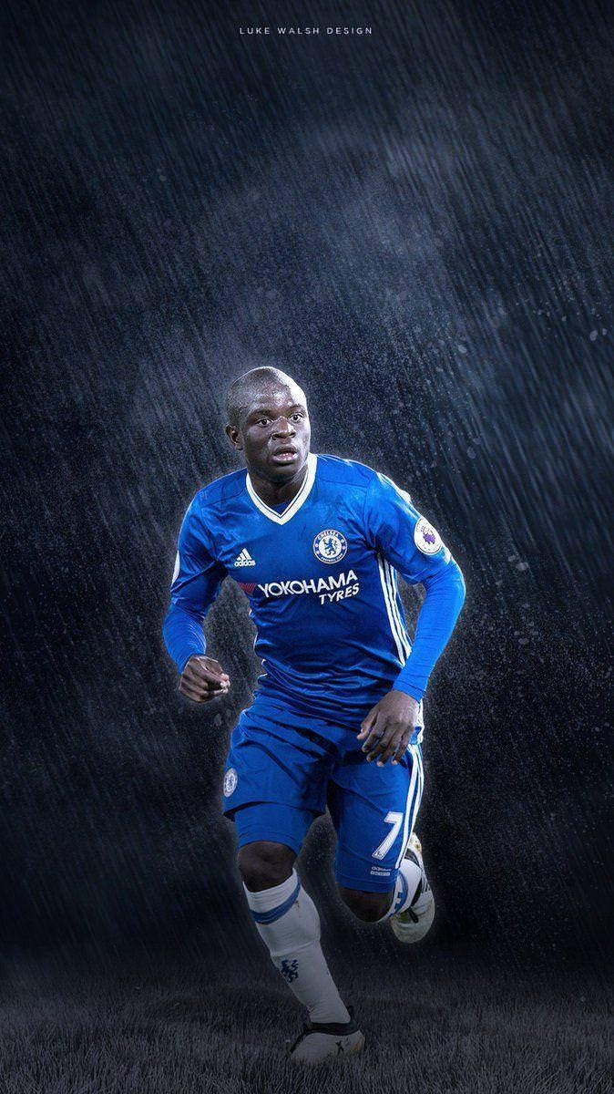 N'golo Kante In The Rain