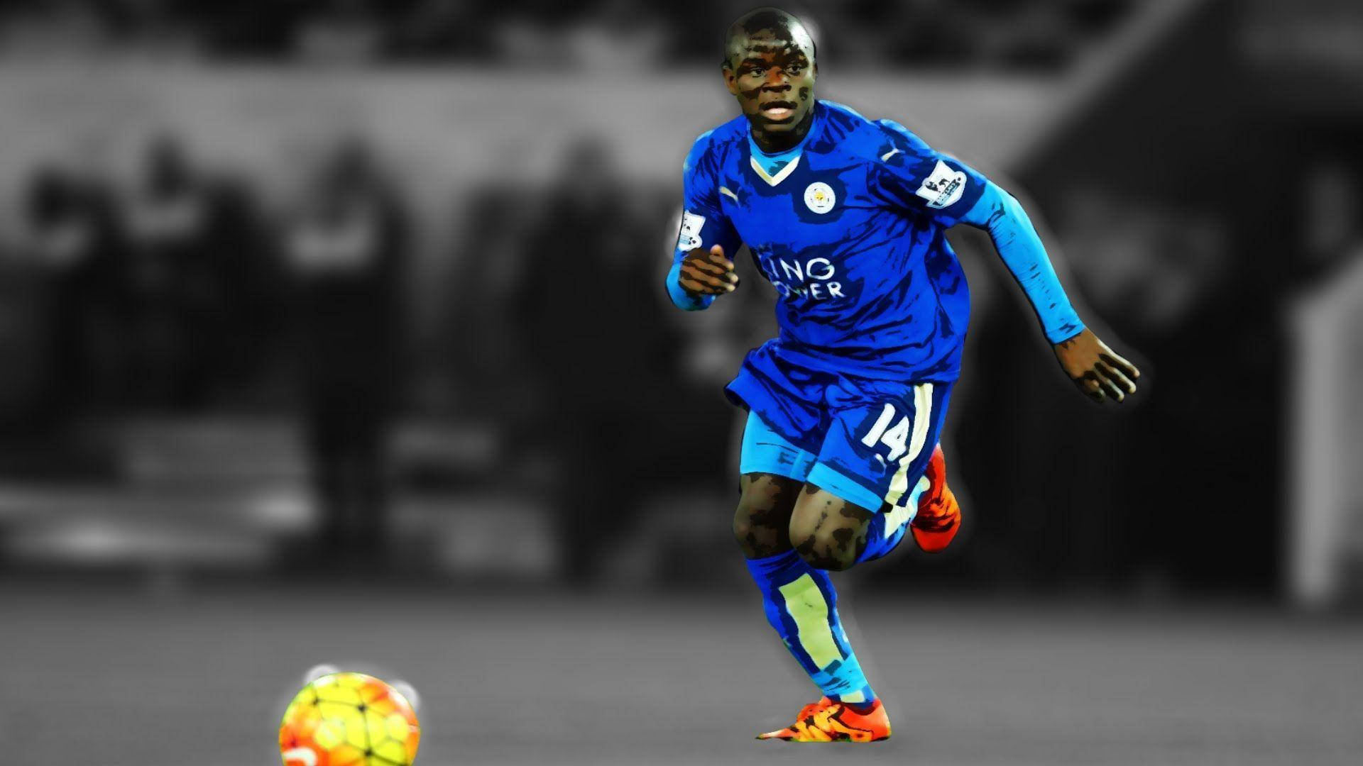 N'golo Kante Running After Ball