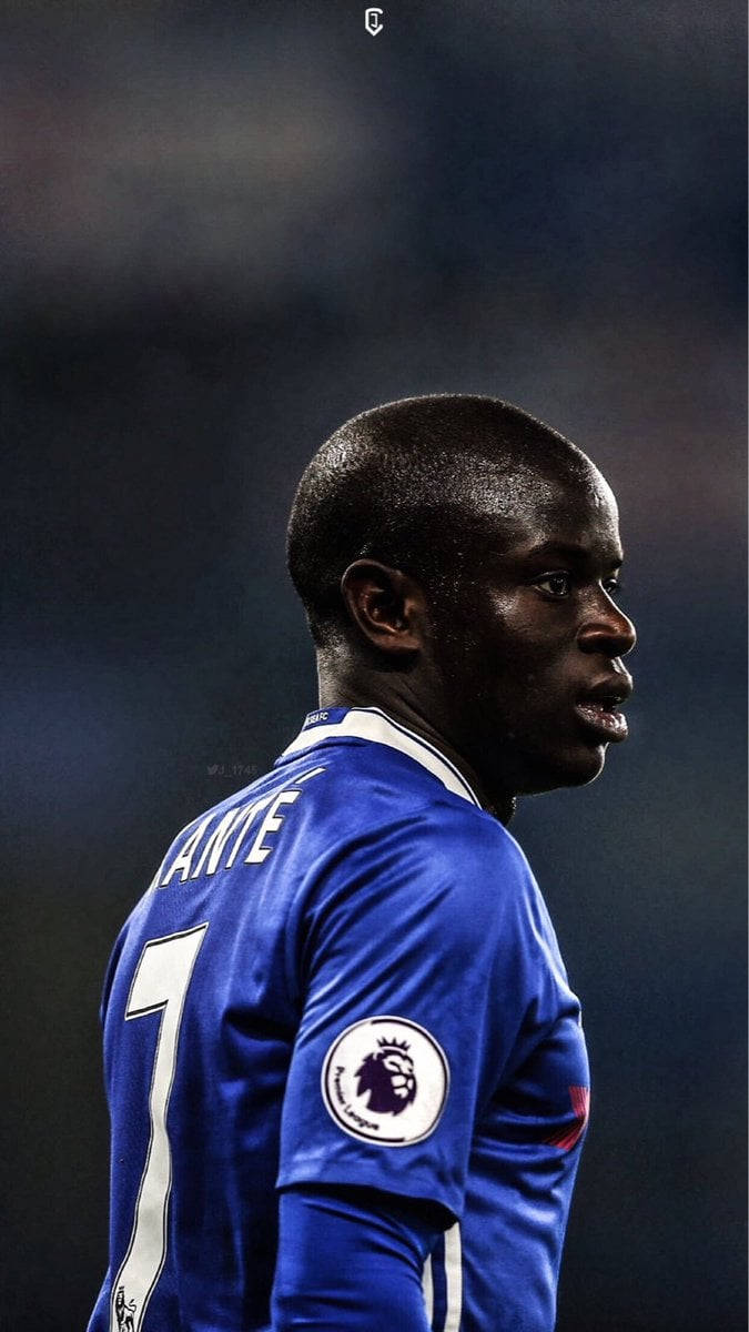 N'golo Kante Wearing Jersey Side Profile