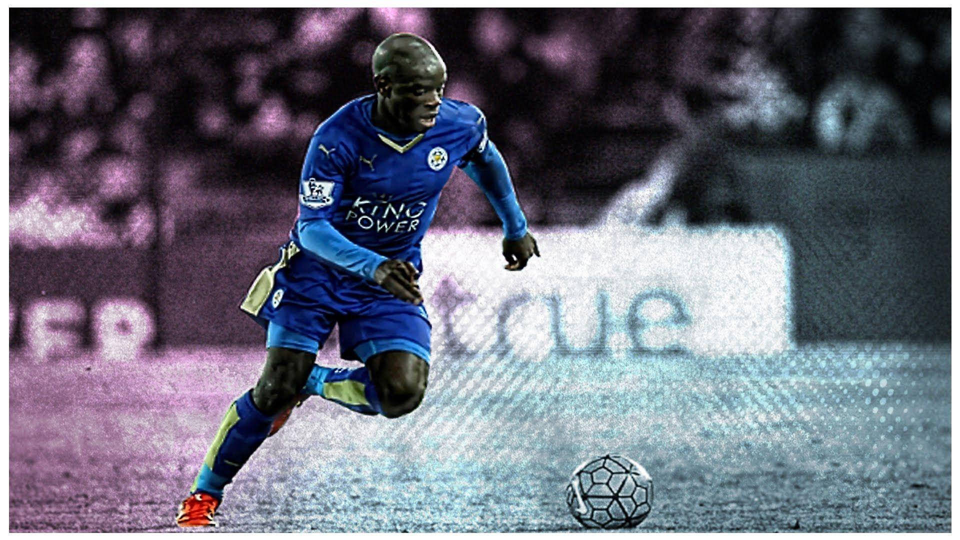 N'golo Kante With Dual-tone Background Background