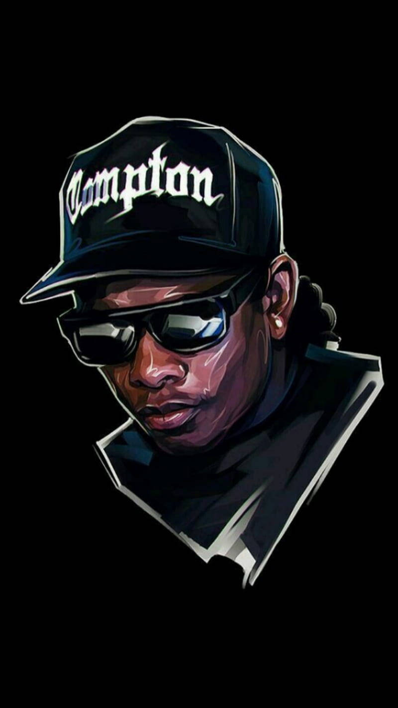 N.w.a. Eazy-e Rapper Paint Art Background