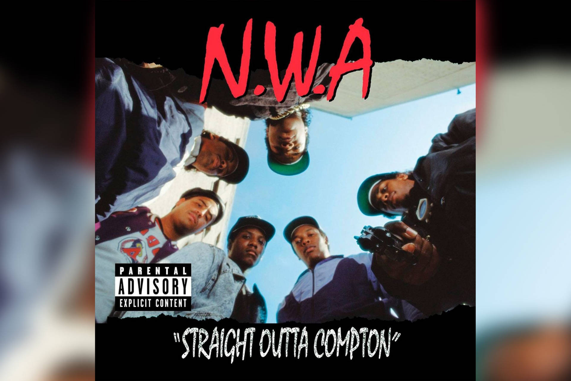 N.w.a. Straight Outta Compton Album Cover Background