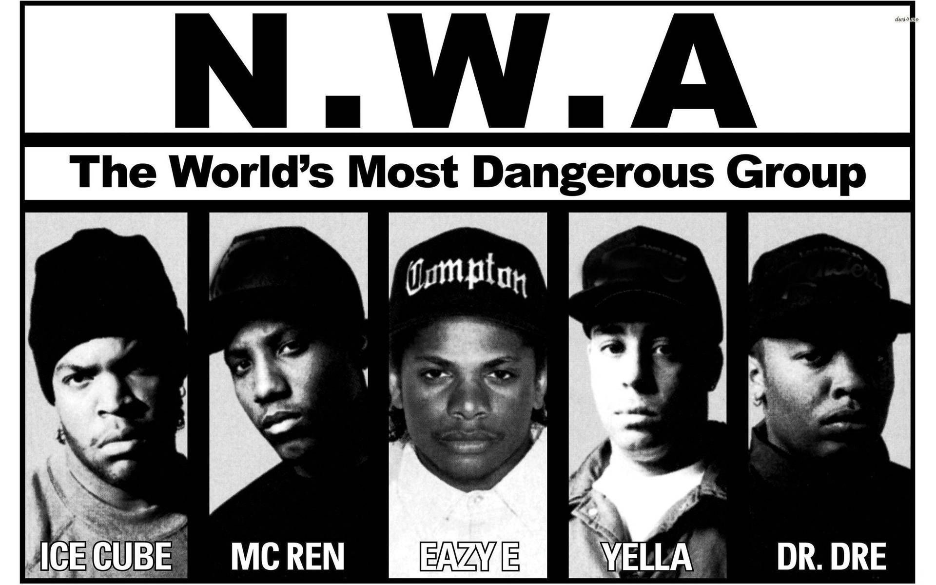 N.w.a. World's Most Dangerous Group Poster Background