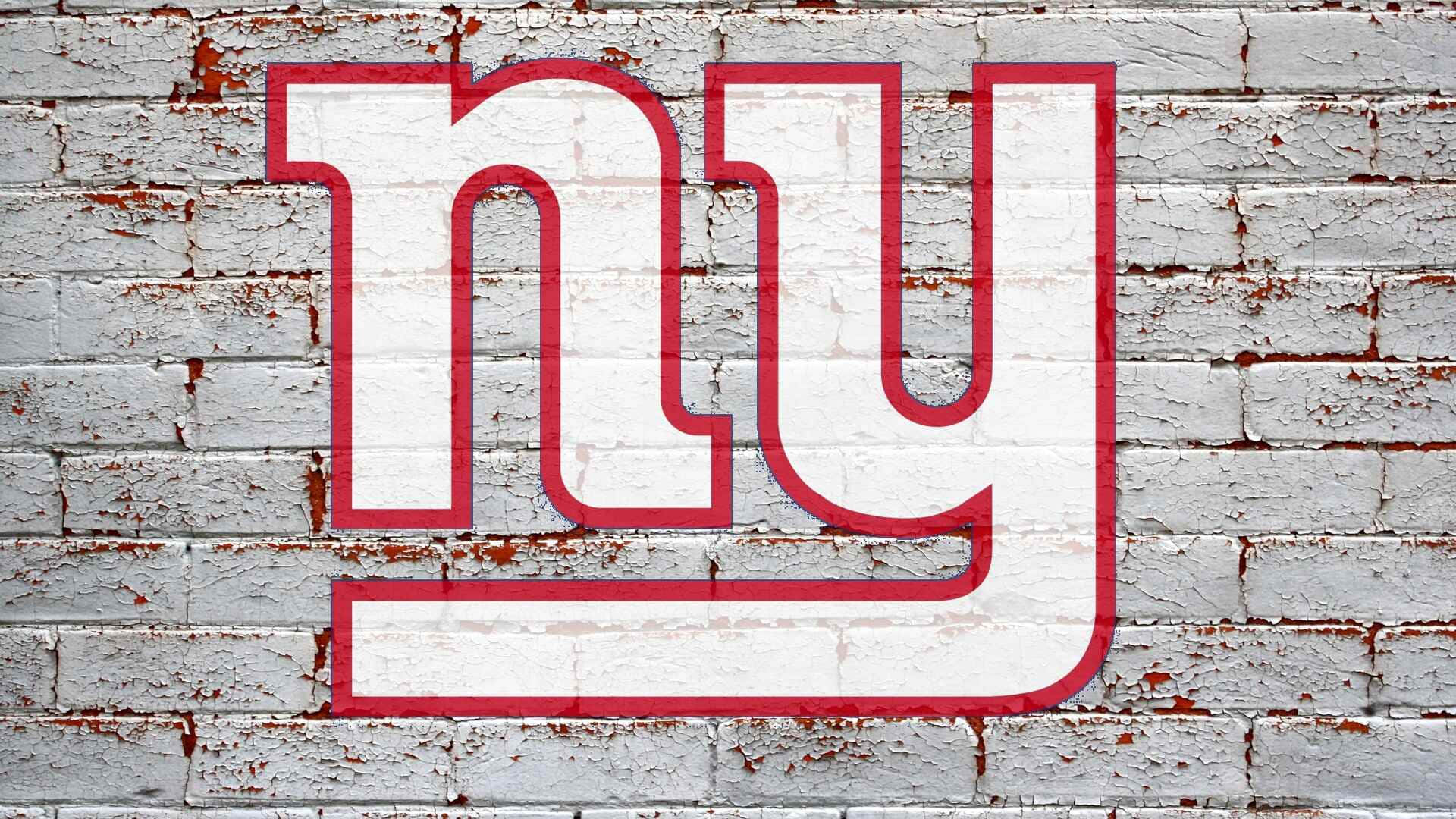 N Y Giants Logo Brick Wall Background