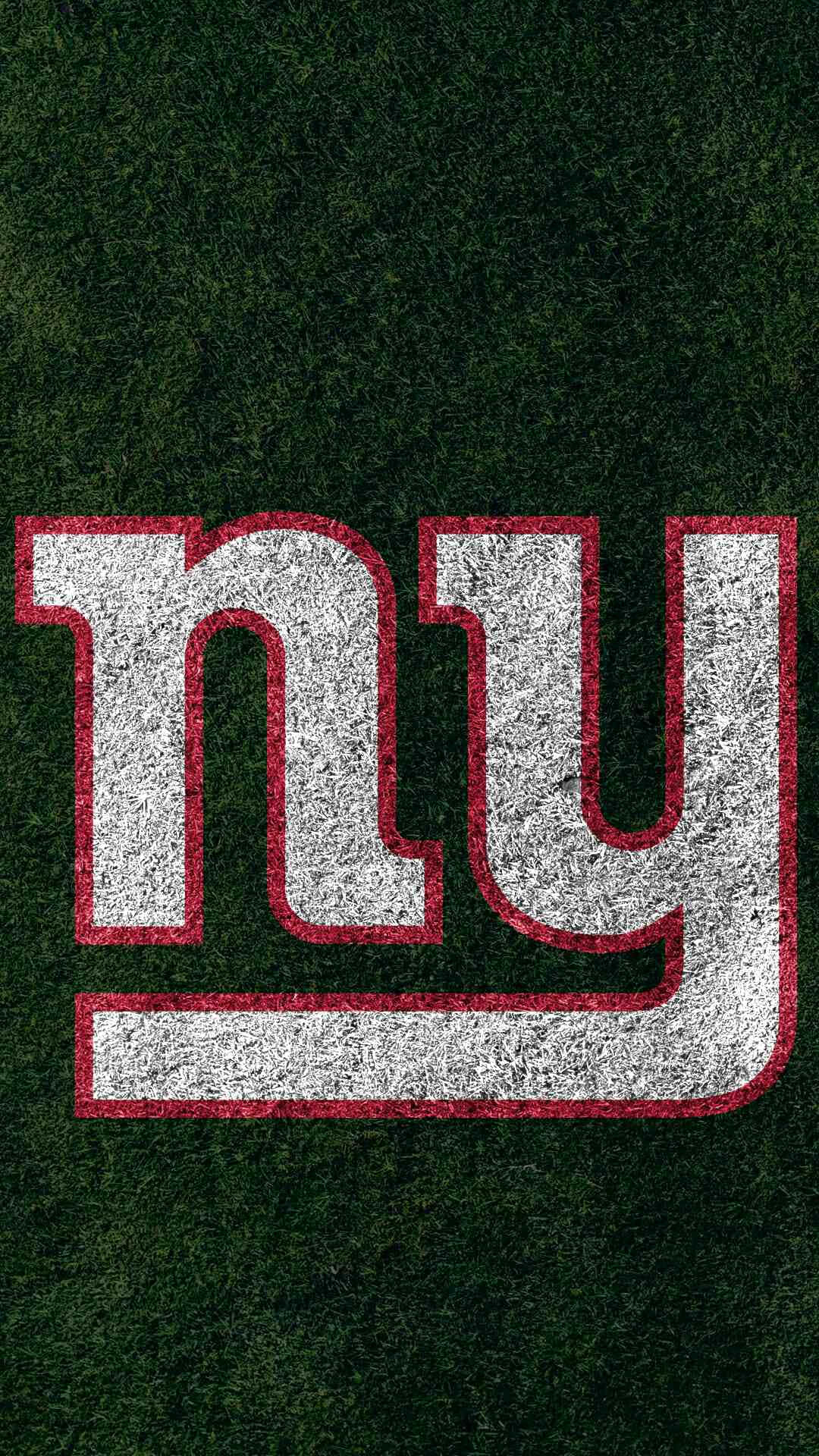 N Y Giants Logoon Grass Texture