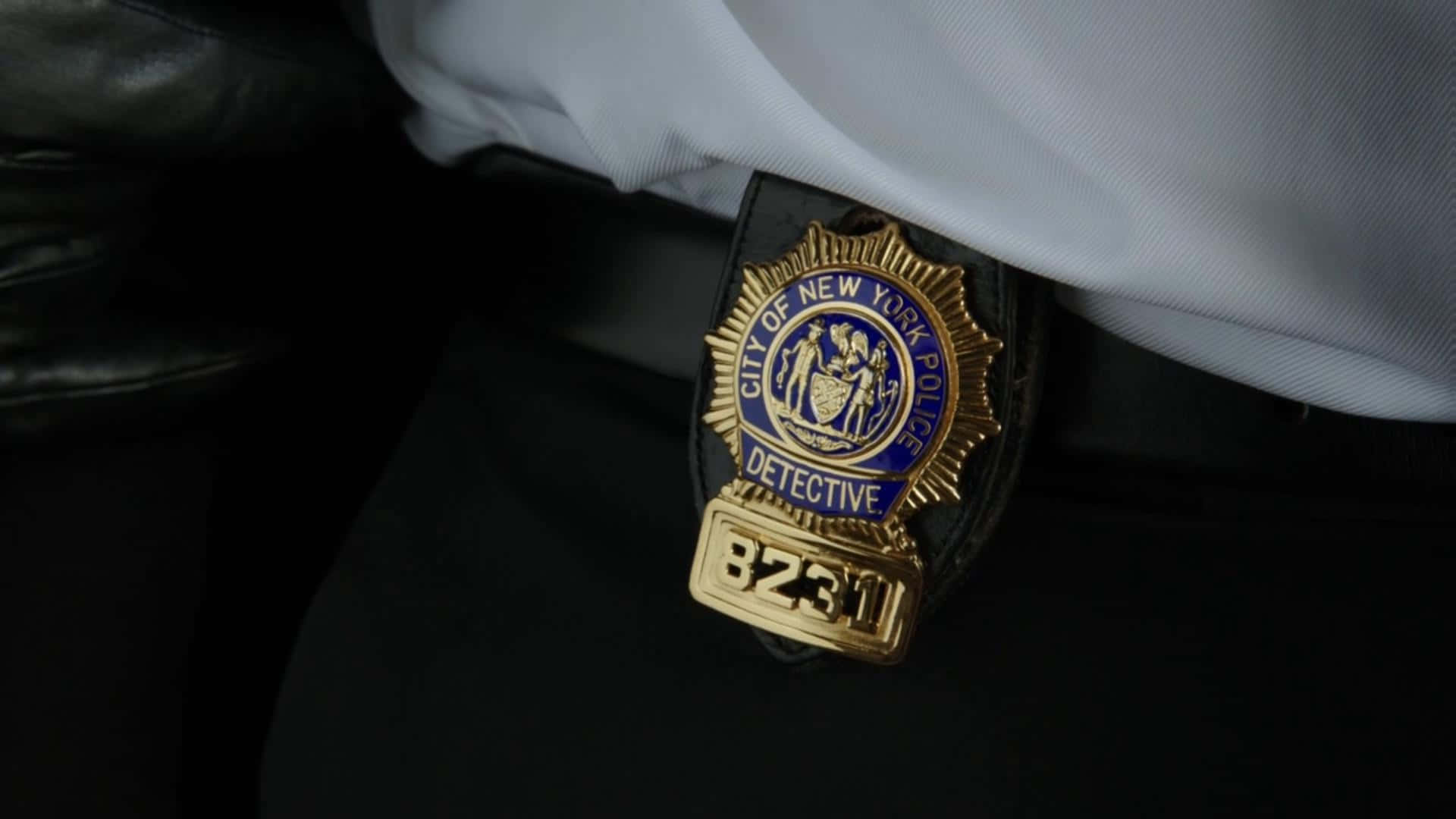 N Y P D Detective Badge Background