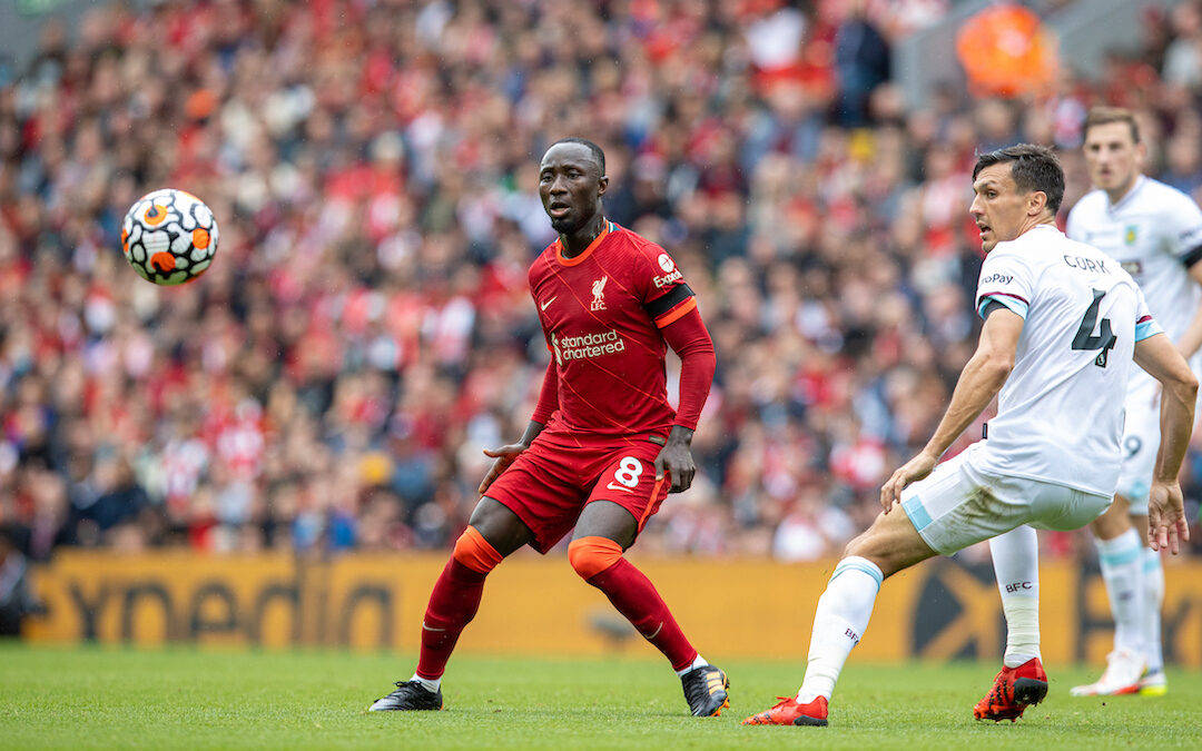 Naby Keita Receiving Ball Background