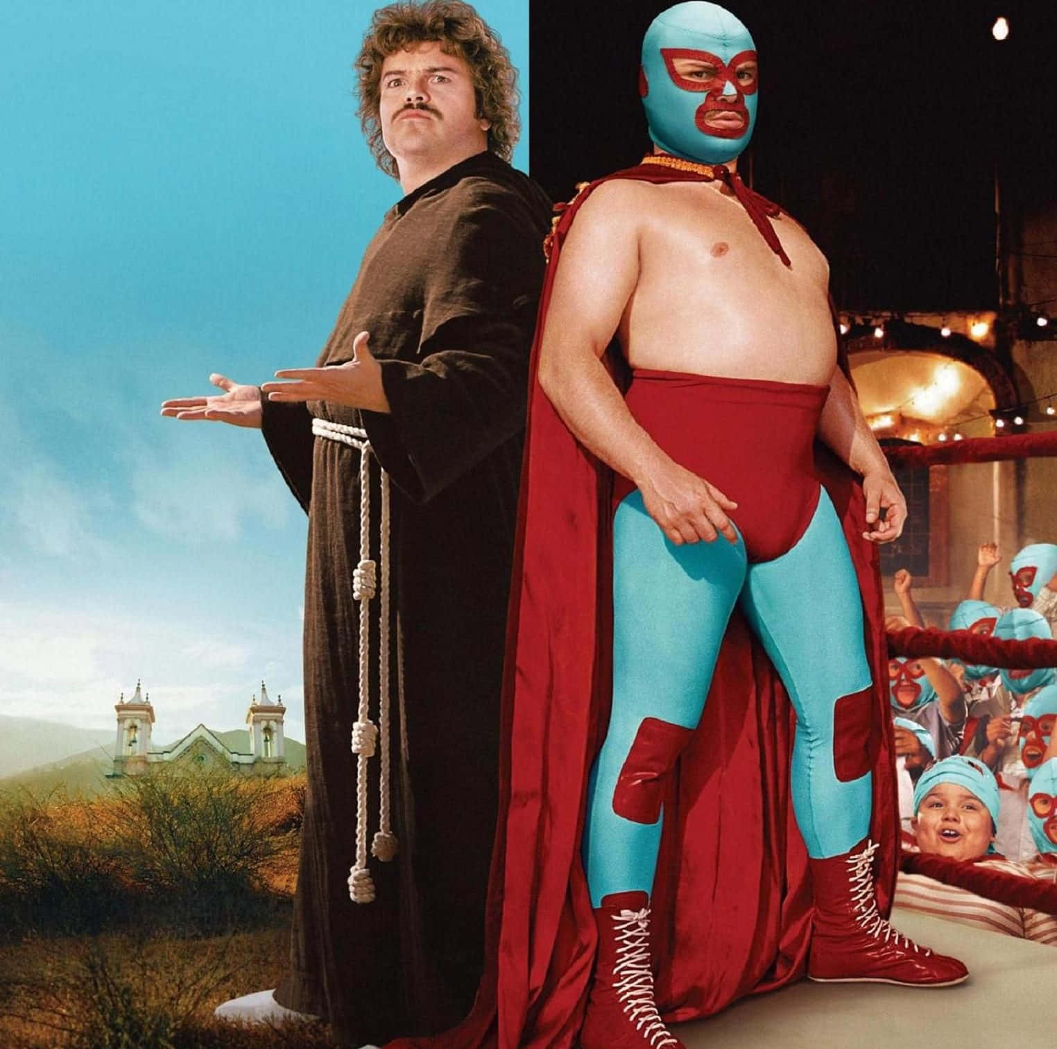 Nacho Libre Duo Pose Background