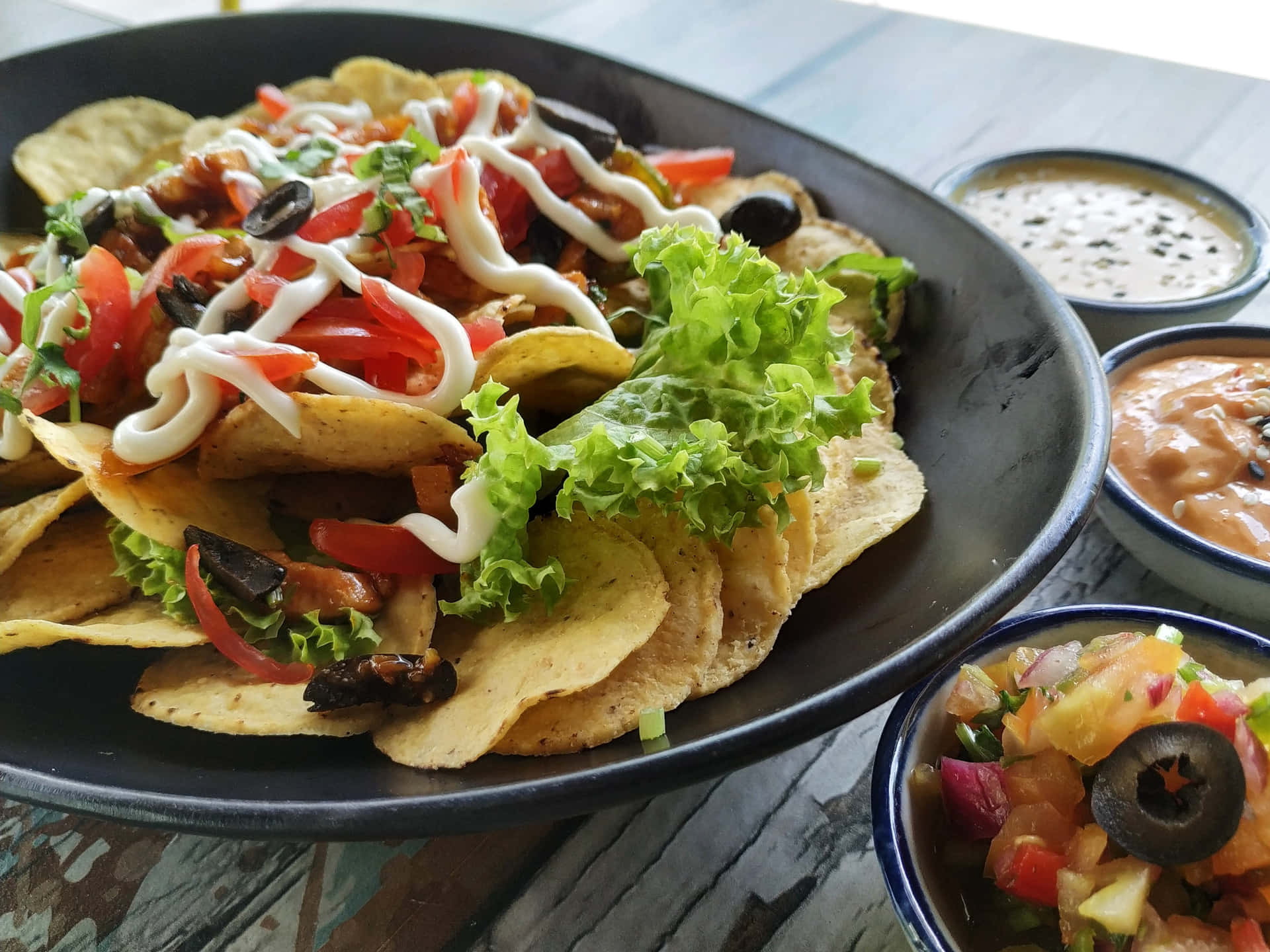 Nachos Mexican Food Background