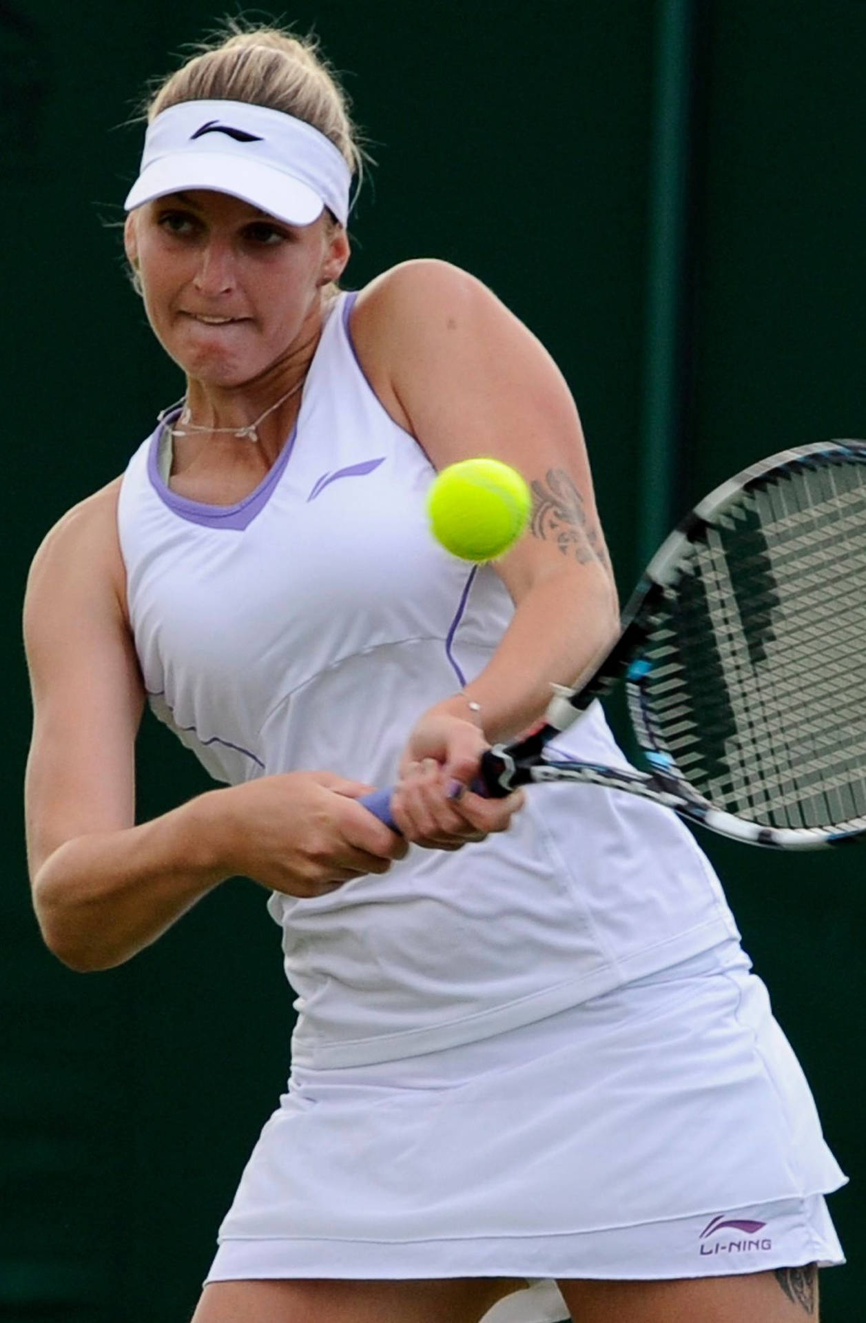 Nadia Petrova Excellent Double-handed Stroke Background