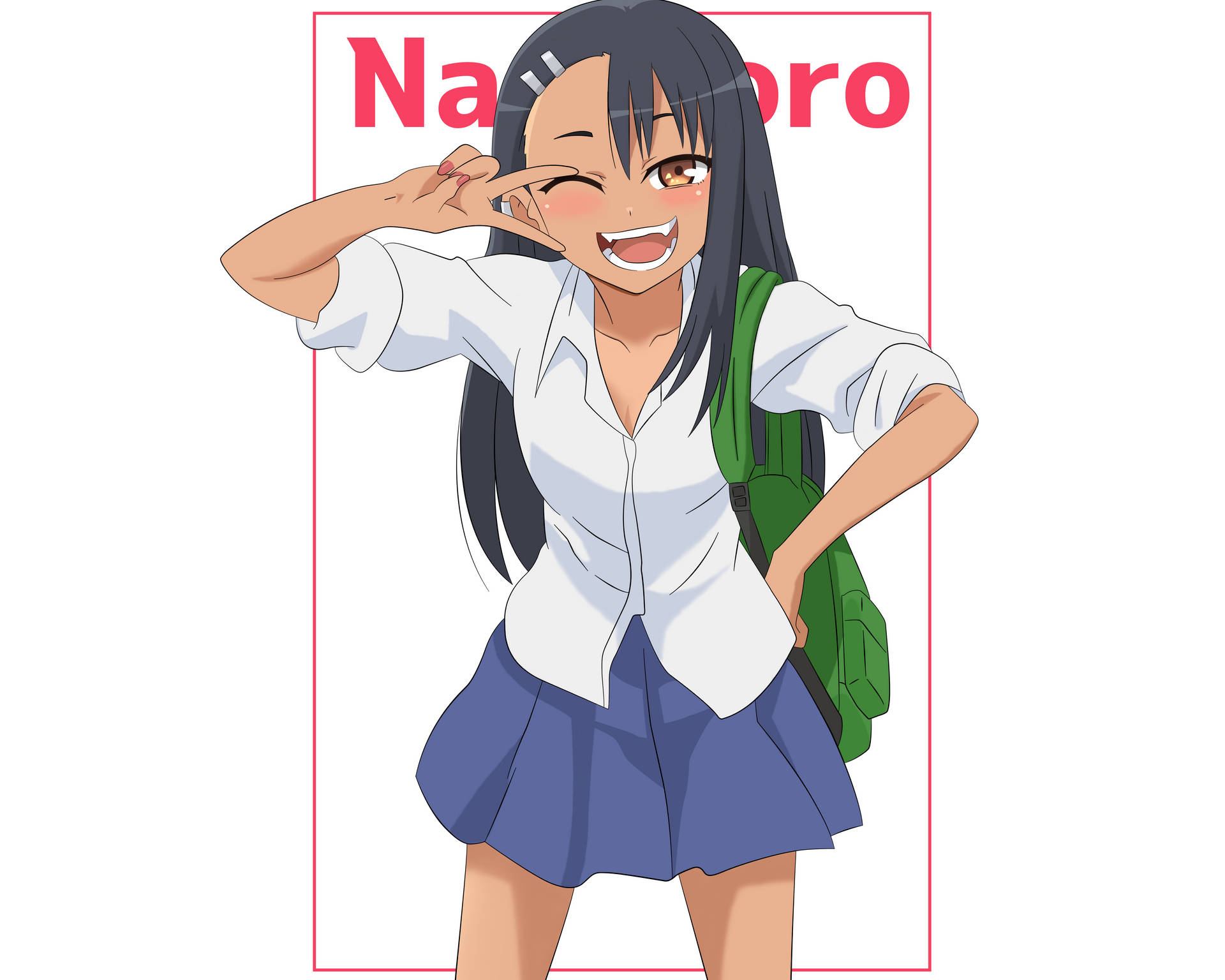 Nagatoro Making Peace Sign