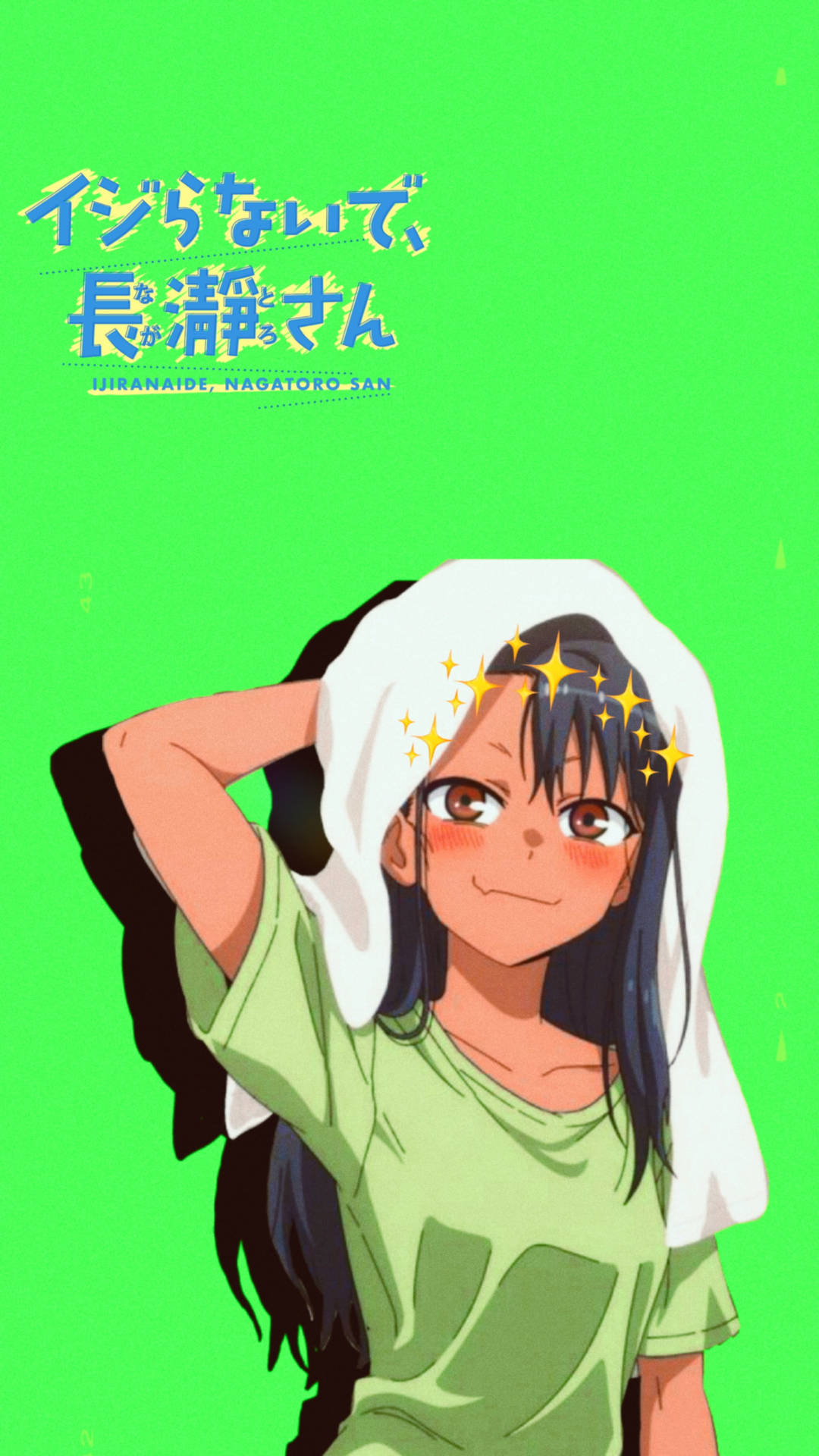 Nagatoro Towel On Her Head Background