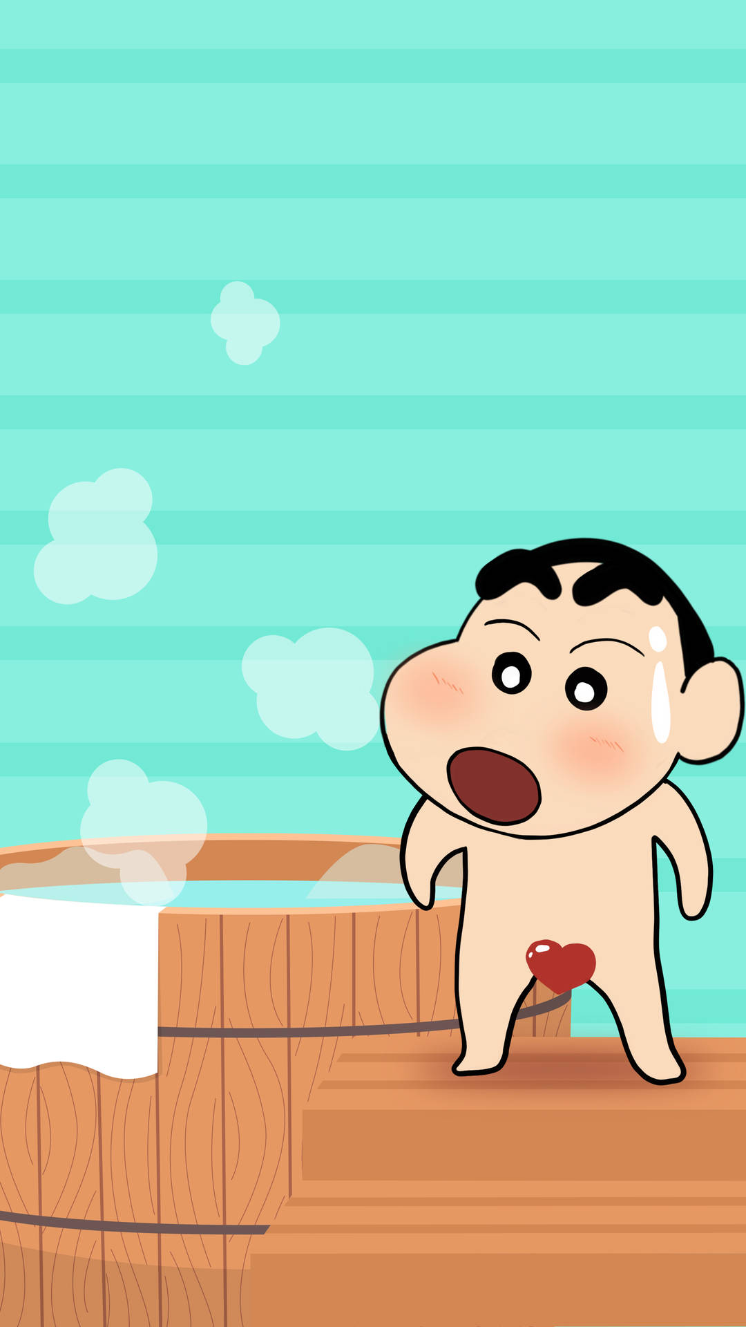 Naked Shin Chan Cartoon Background