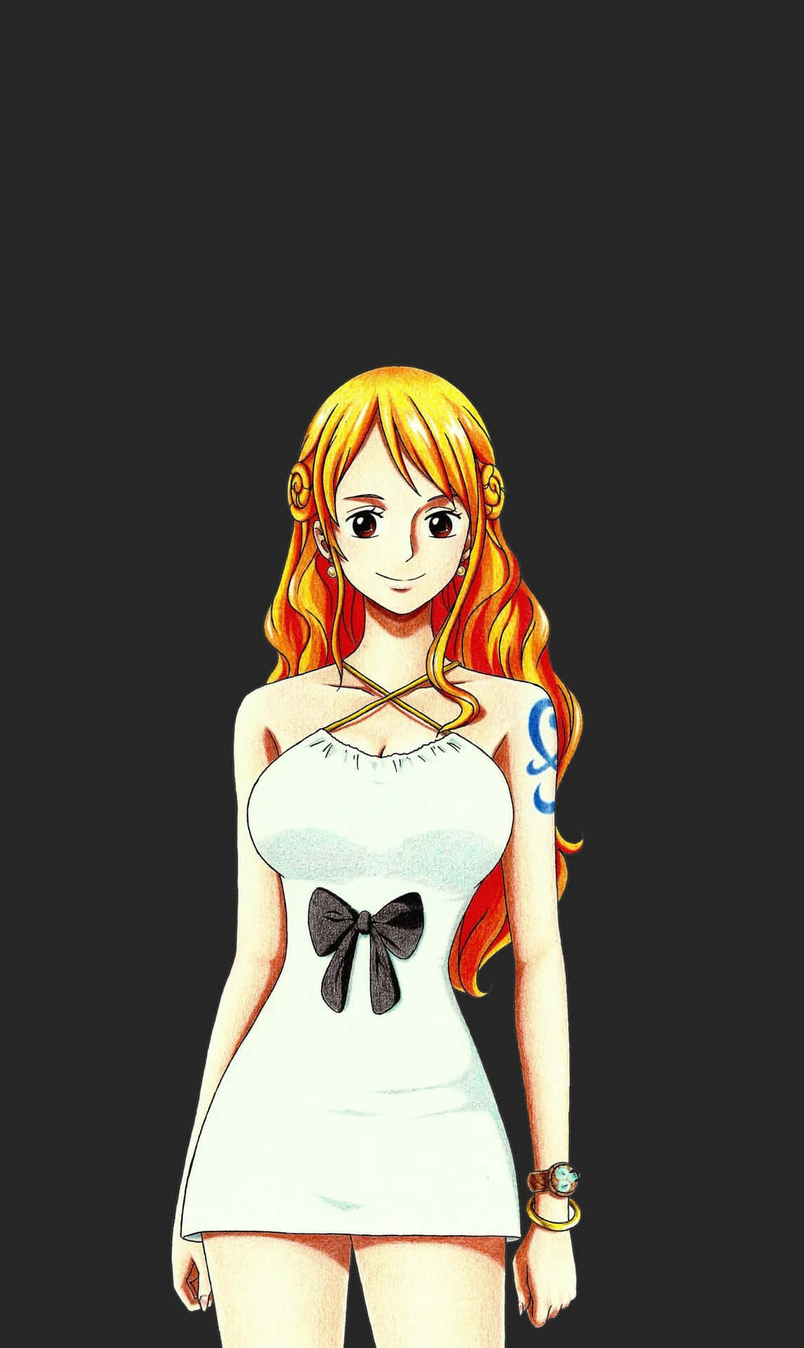 Nami One Piece In White Mini Dress