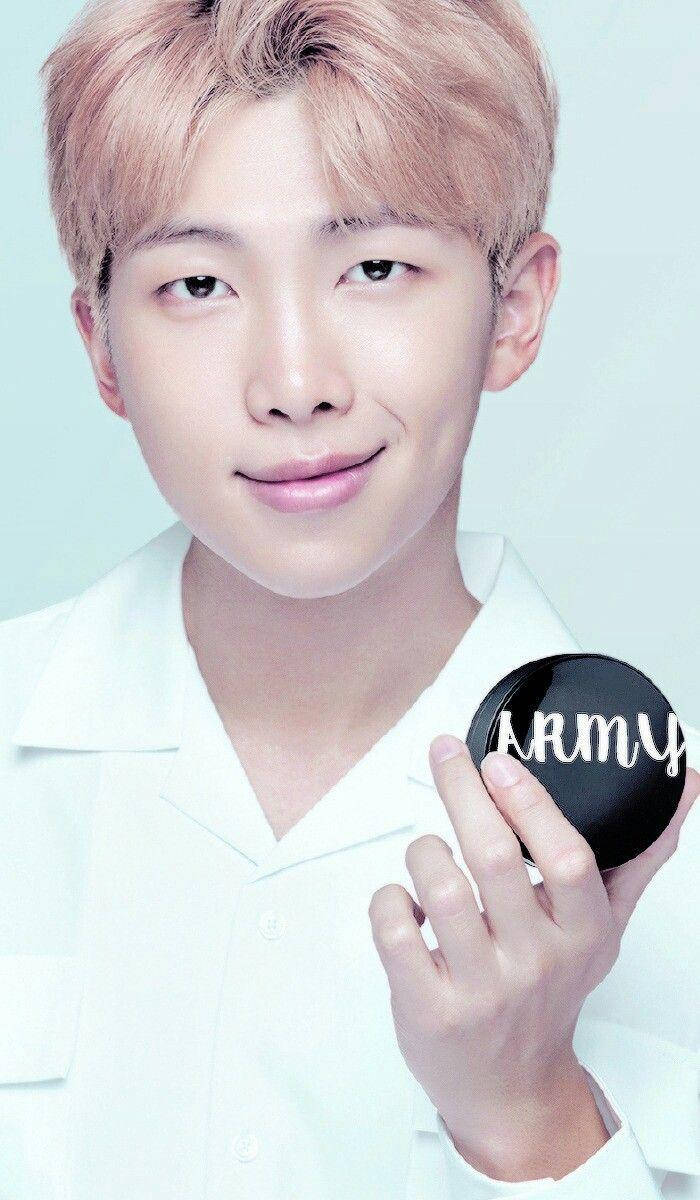 Namjoon With Strawberry Blonde Hair Background