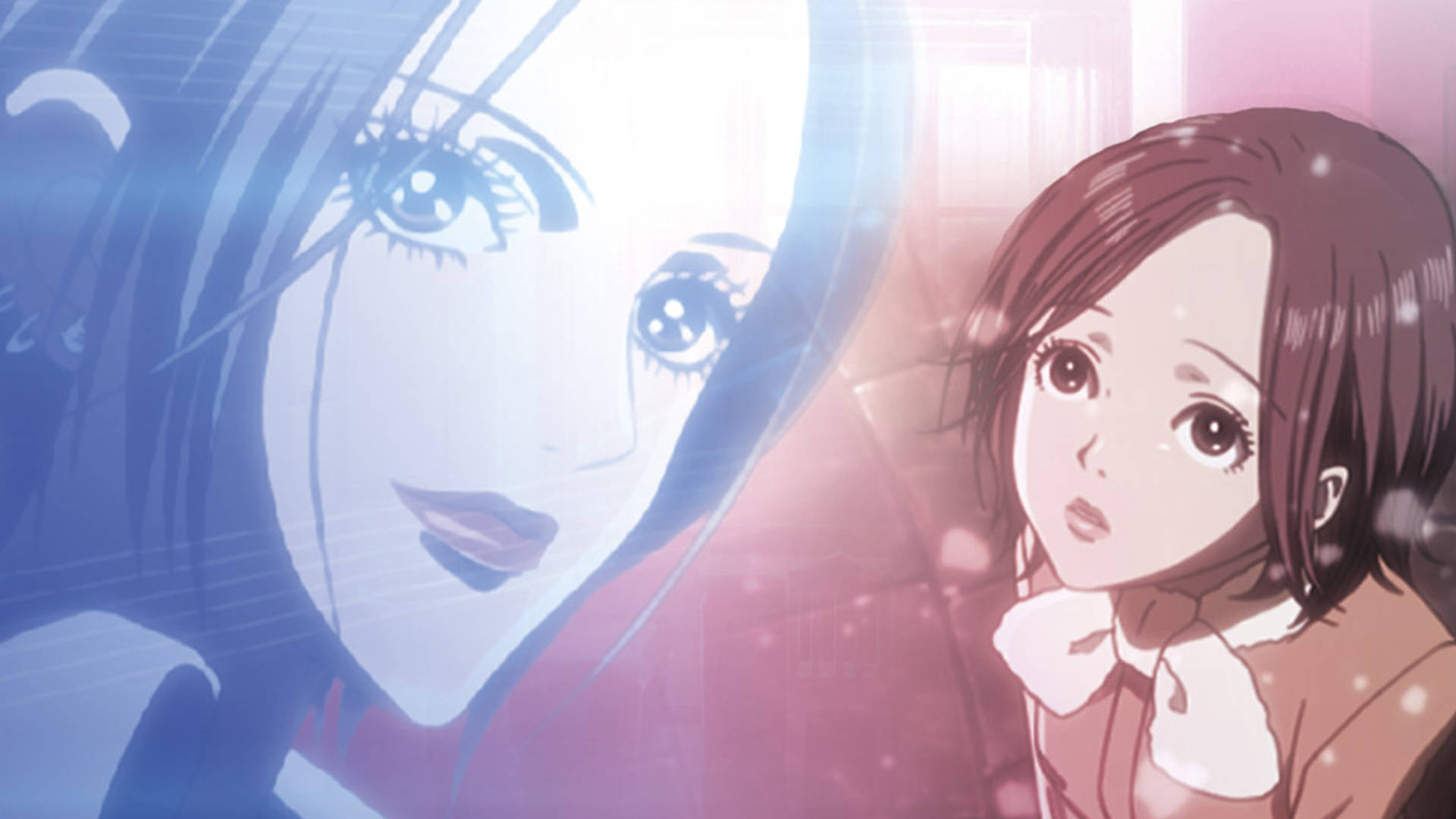 Nana Anime Red Blue Background
