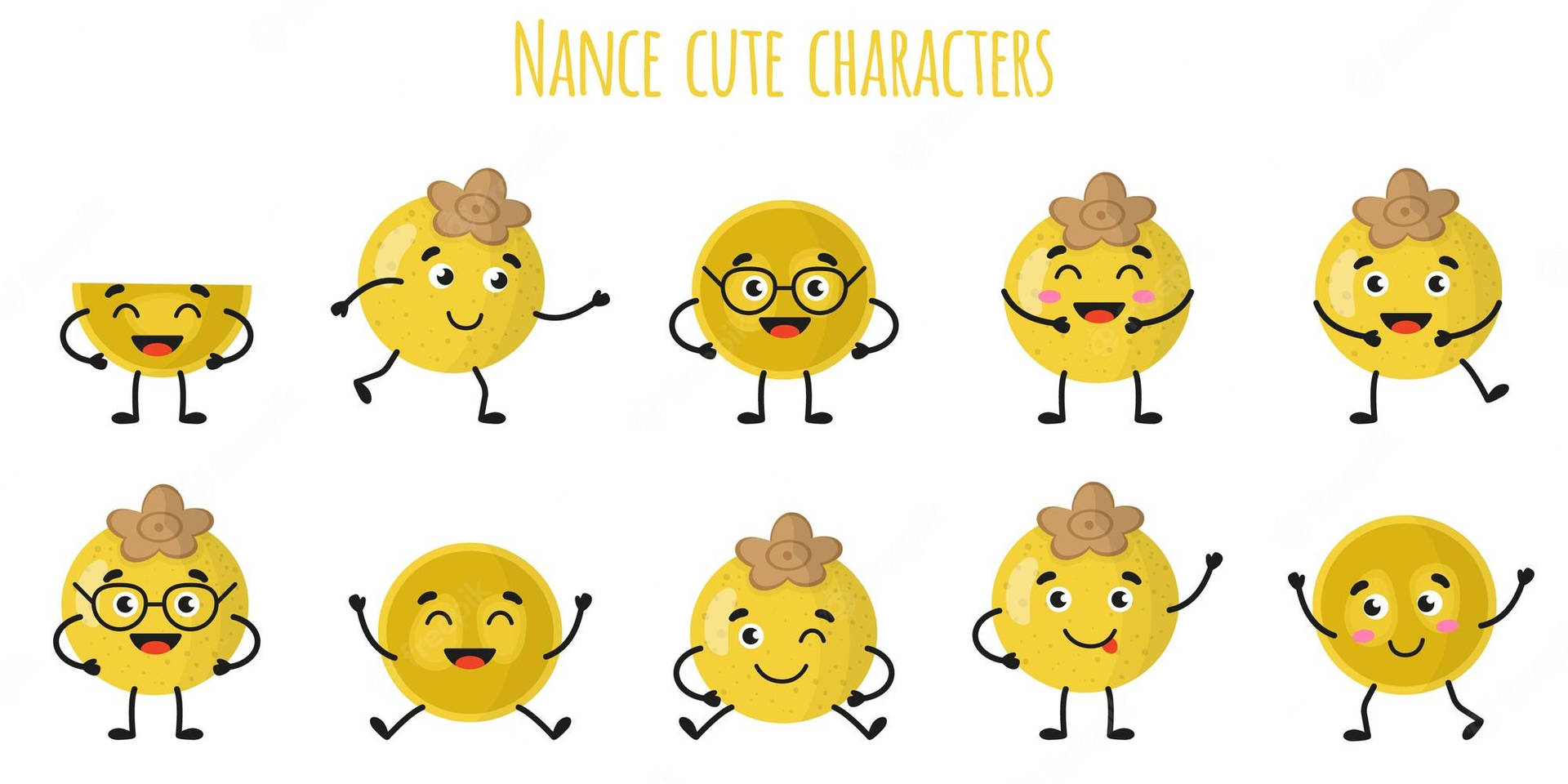 Nance Cute Characters Background