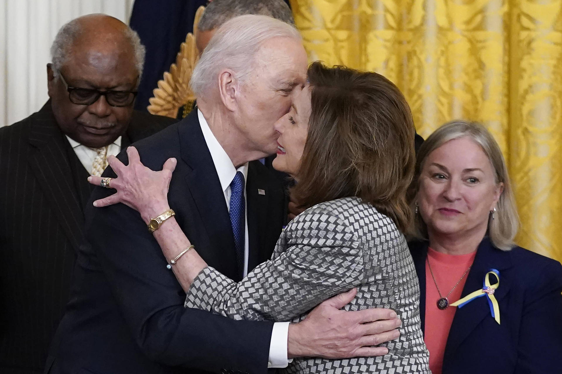 Nancy Pelosi And President Biden Background