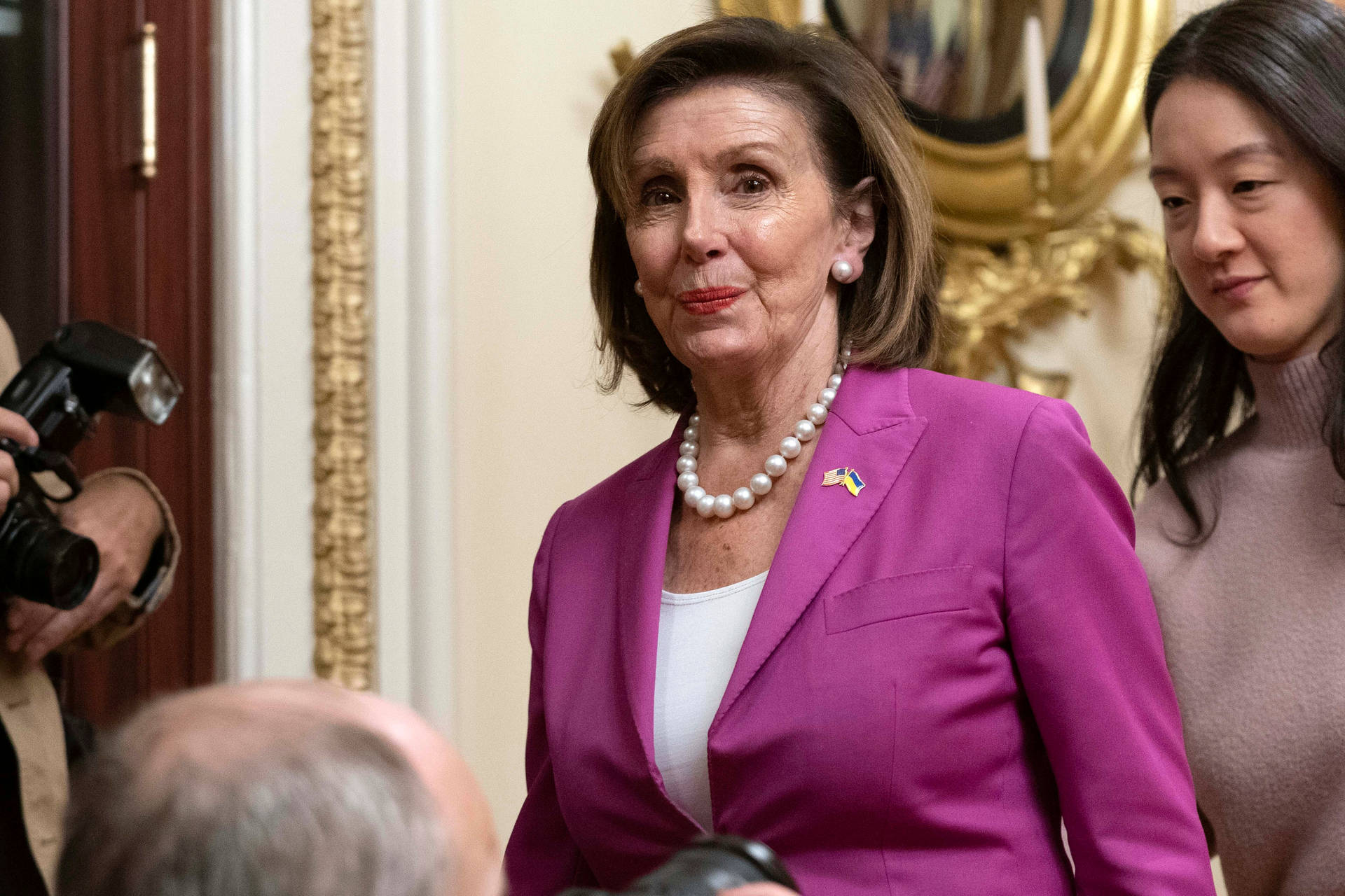 Nancy Pelosi Jewelry Purple Clothes