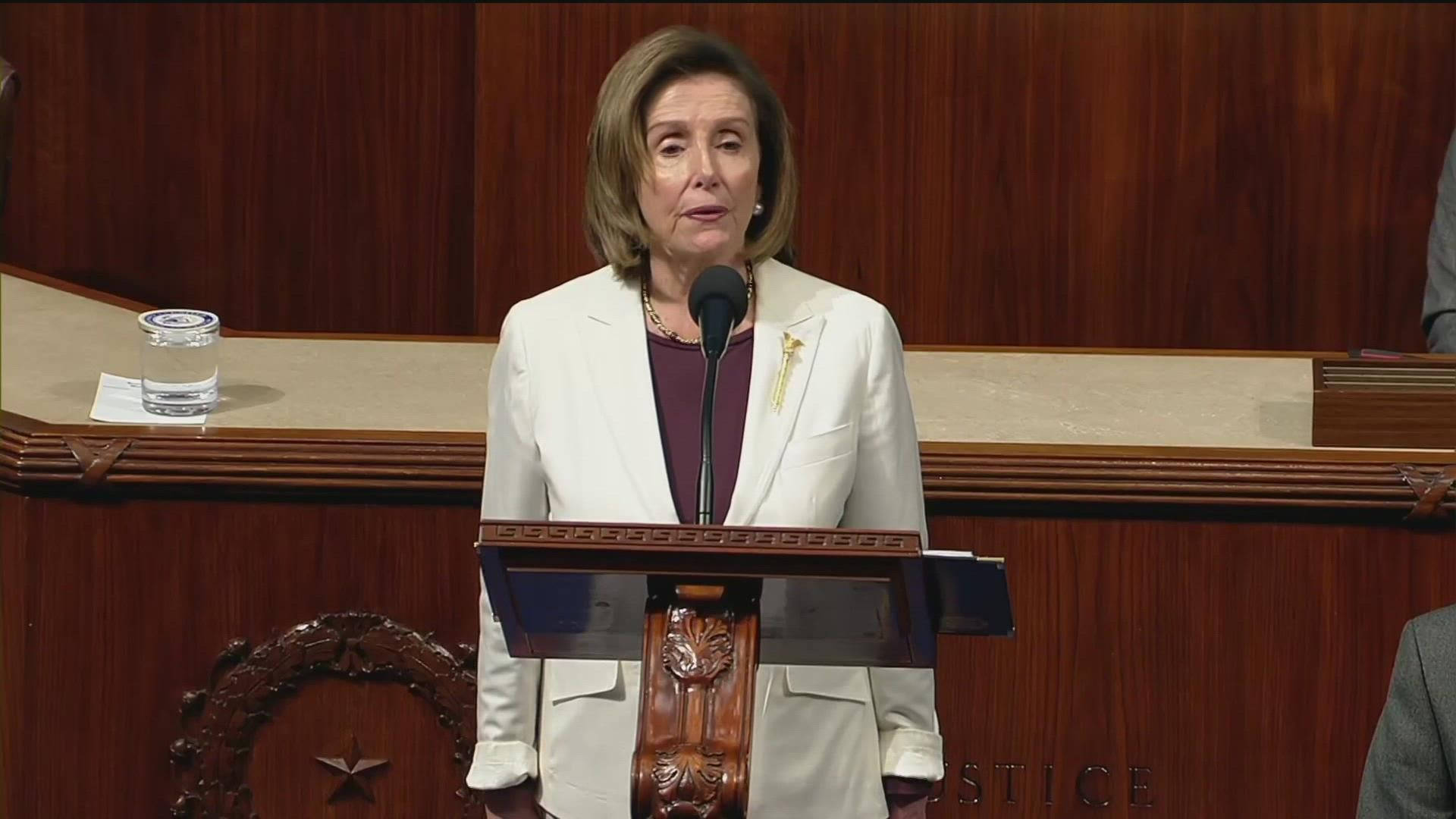 Nancy Pelosi Serious Speaking