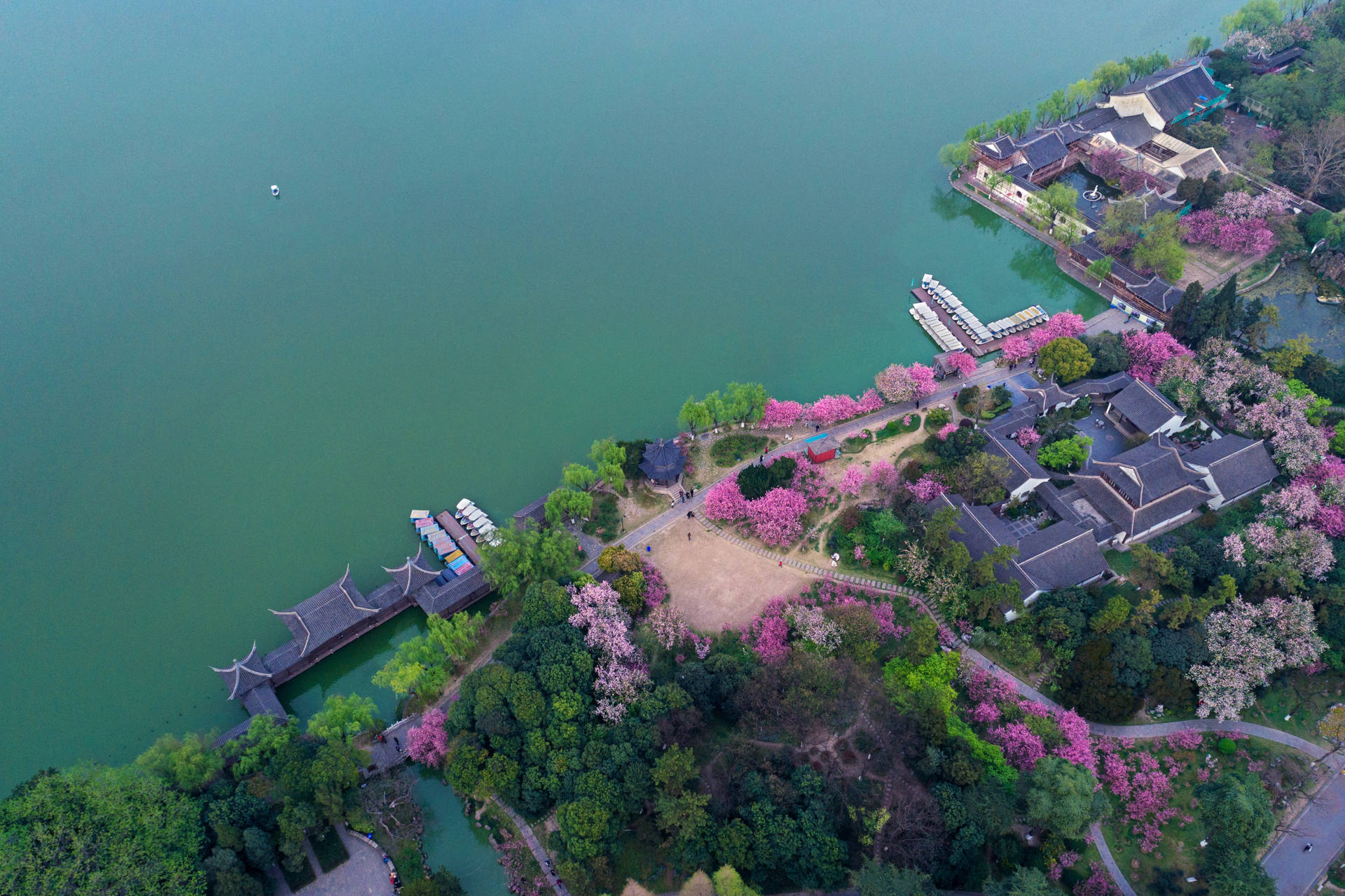 Nanjing Mochou Lake Park Background