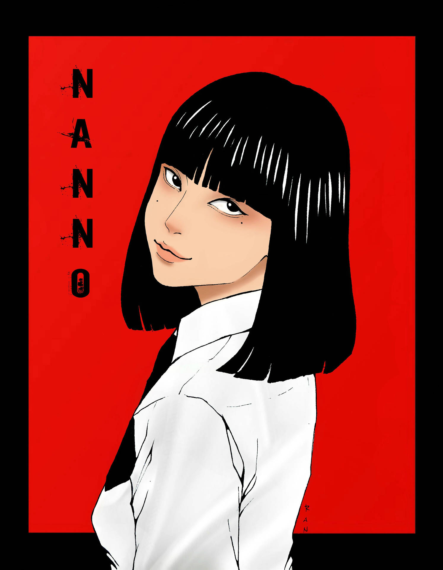 Nanno Digital Artwork Red Background