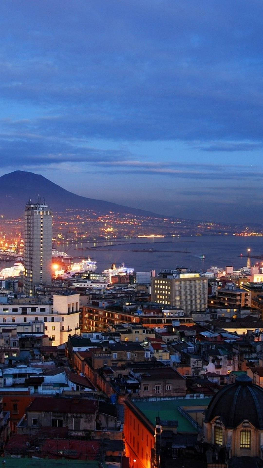 Naples Aerial City View Background