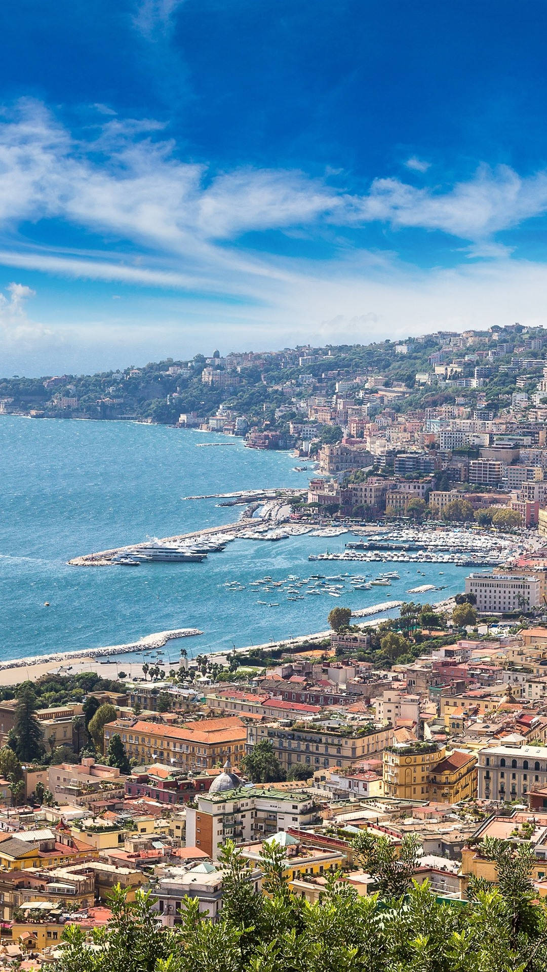 Naples Captivating City Background