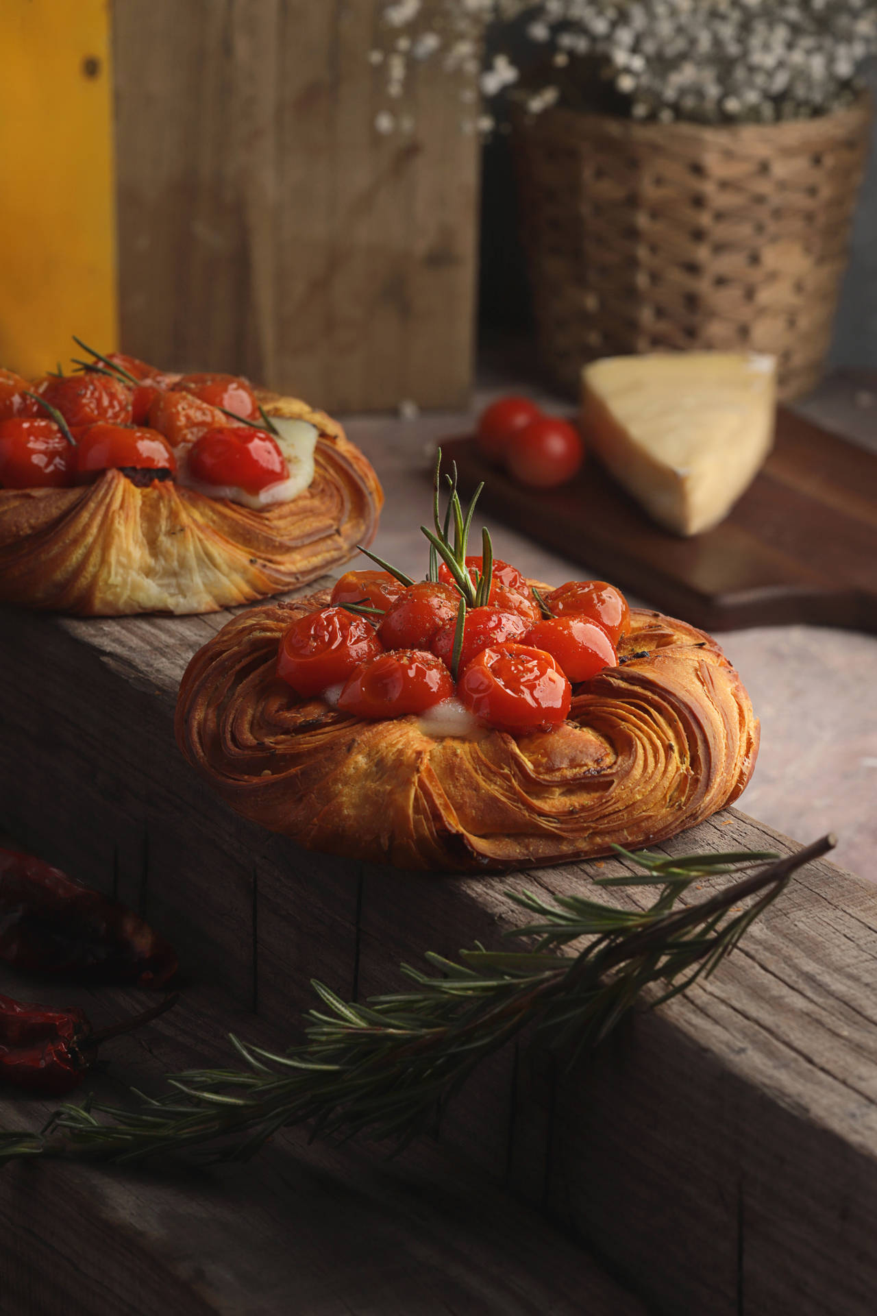 Napolitano Croissant Pastries Background