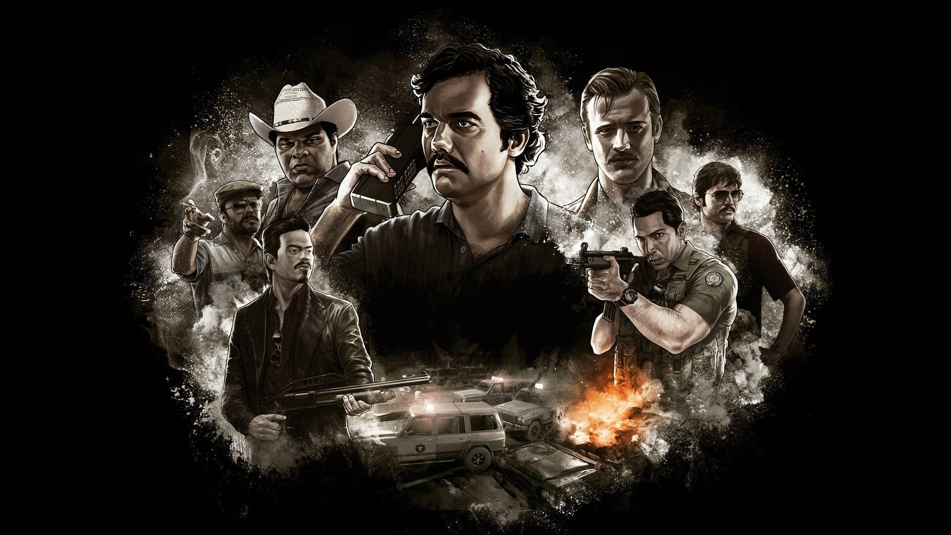 Narcos Characters With Pablo Escobar