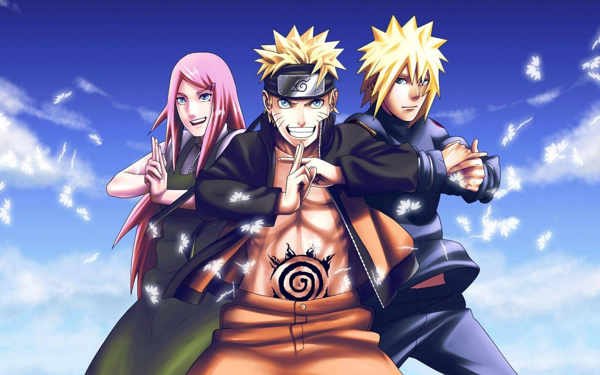 Naruto 3d Family Chidori Sign Background